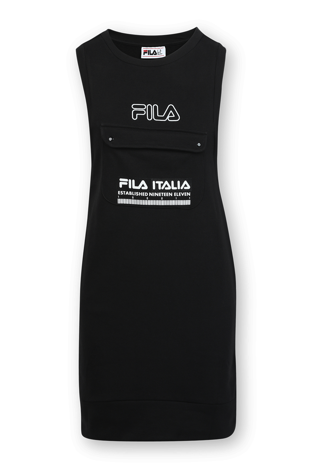 French Terry Dress in Black FILA