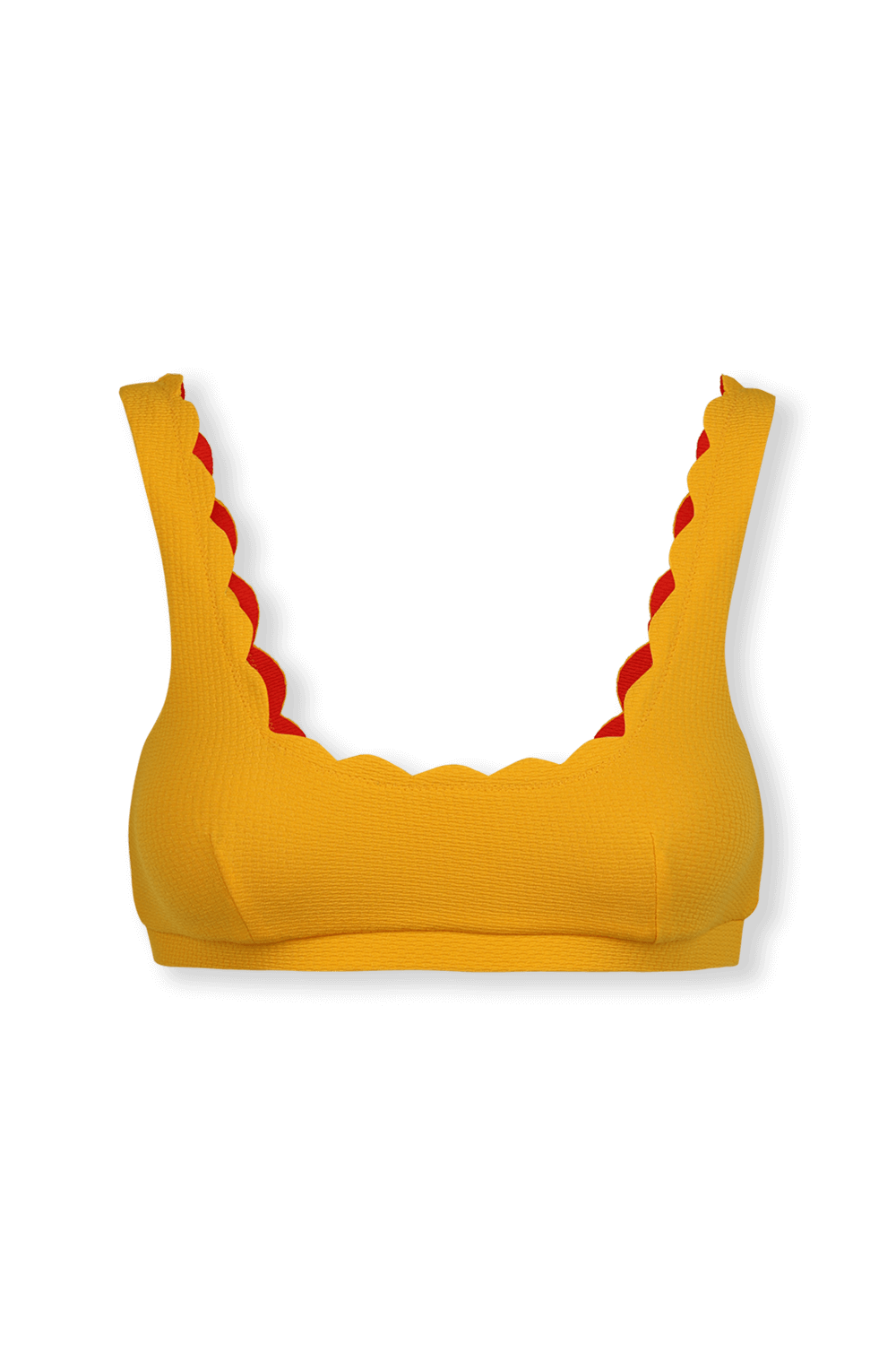 תמונה קידמית של Bumby Palm Spring Top in Poppy and Papaya