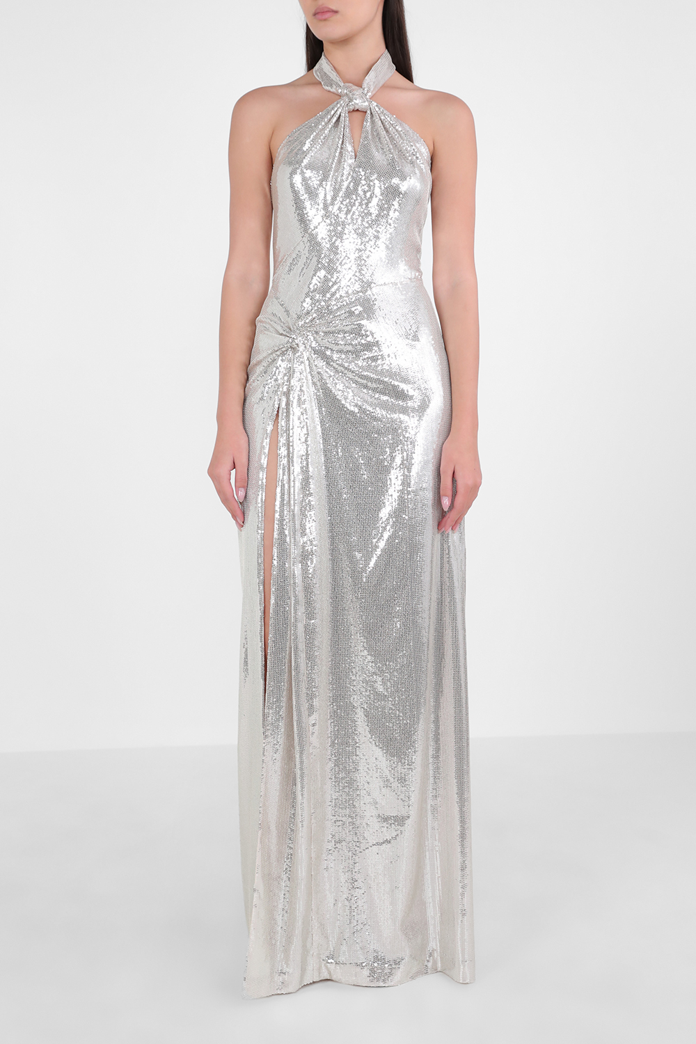 תמונת דוגמן קידמית של שמלת קולר מקסי