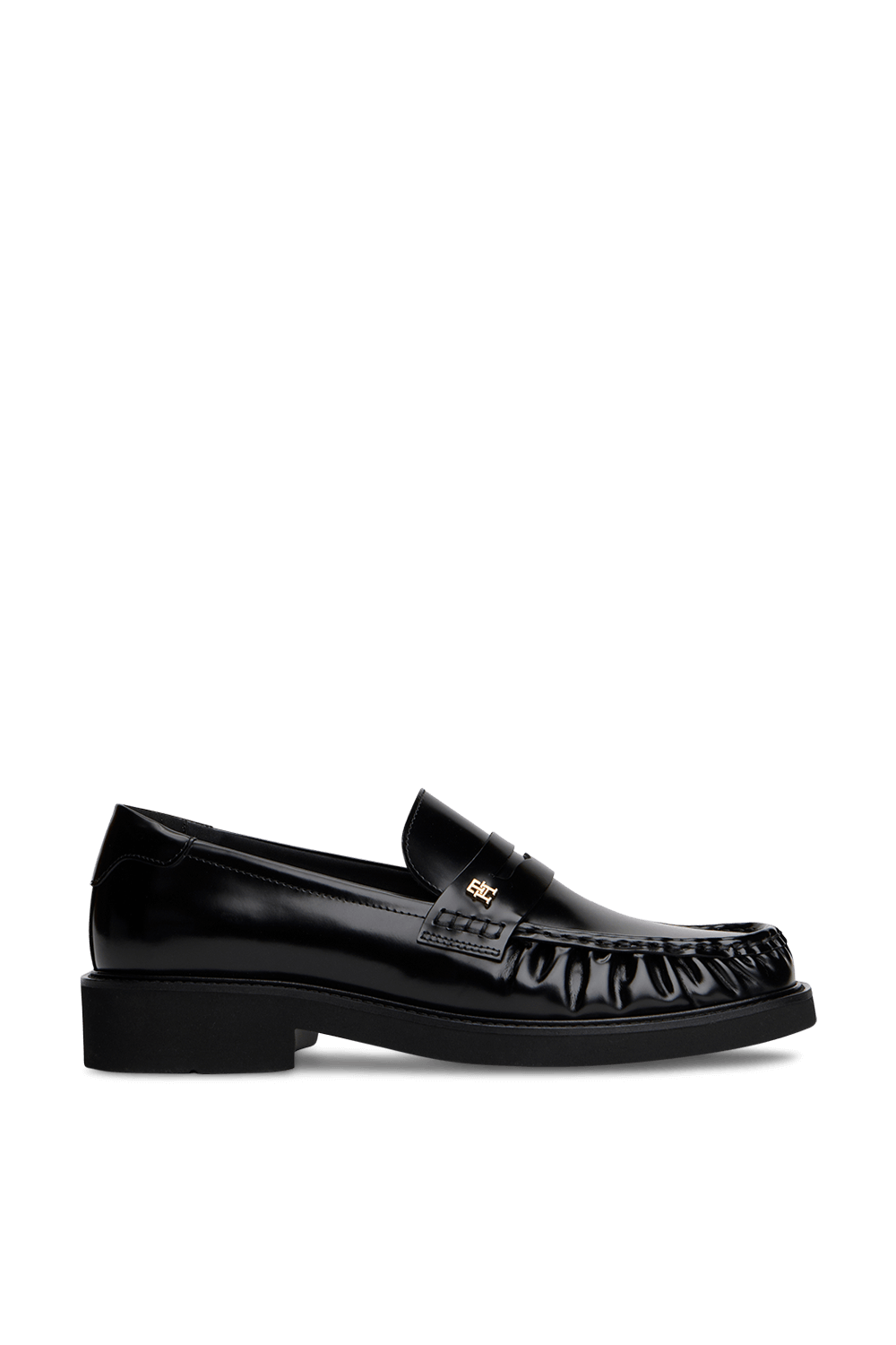 תמונה קידמית של נעלי לופר עור