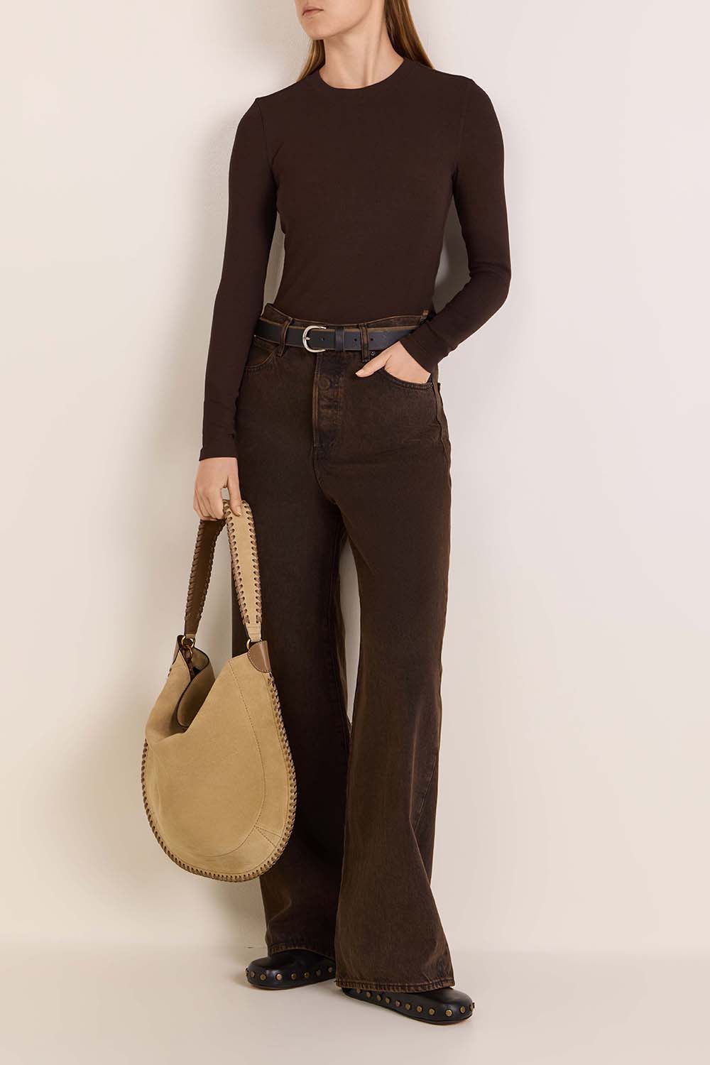 תמונת דוגמן קידמית של תיק כתף אוסקן מון מעור רך