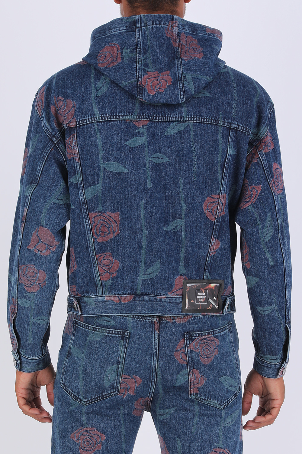 תמונת דוגמן אחורית של Print Jacket in Blue
