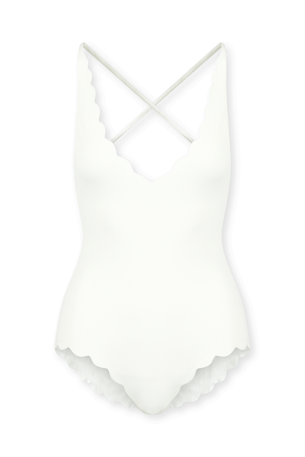 תמונה קידמית של בגד ים שלם נורט מיילוט לבן