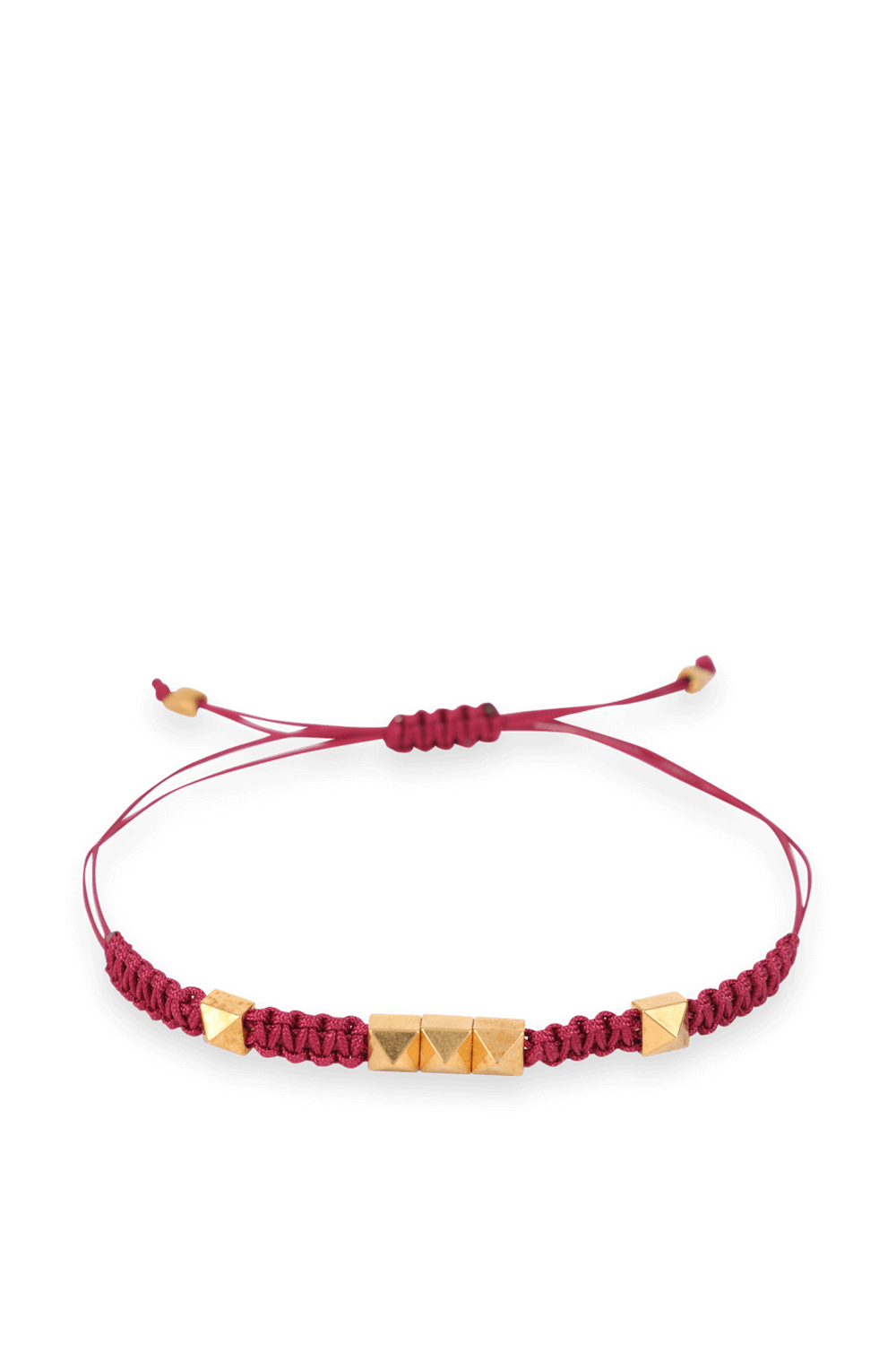 תמונה אחורית של Pyrmid Bracelet in Red and Gold