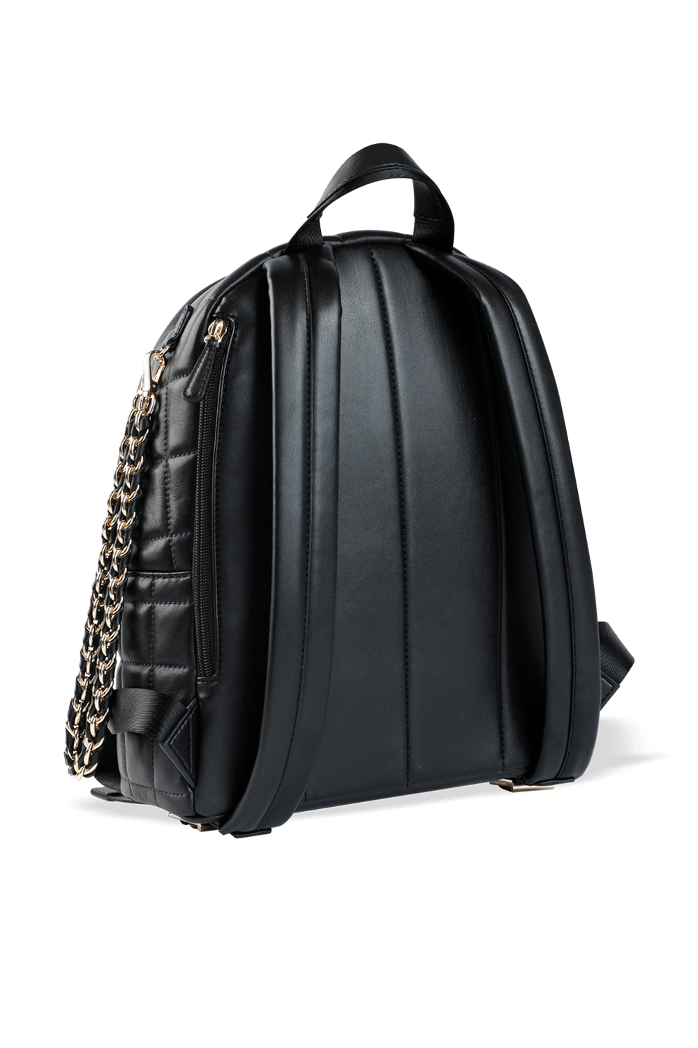 quilted leather backpack purse