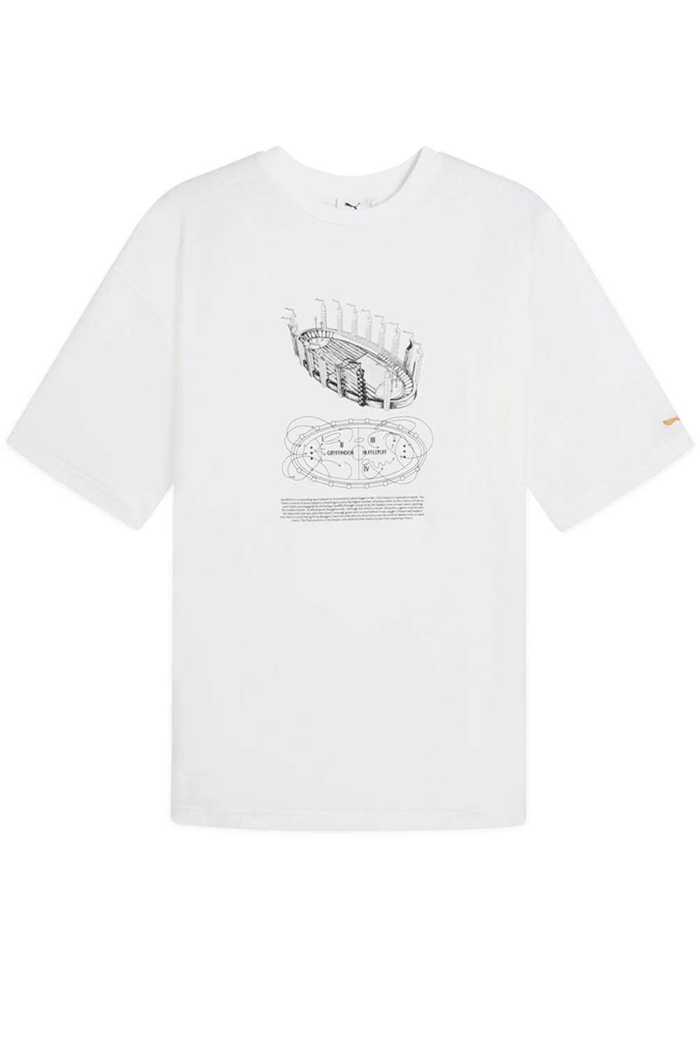 תמונה קידמית של פומה X הארי פוטר חולצת טי אוברסייז
