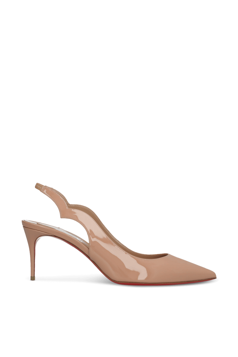 תמונה קידמית של נעלי עקב סלינג בק