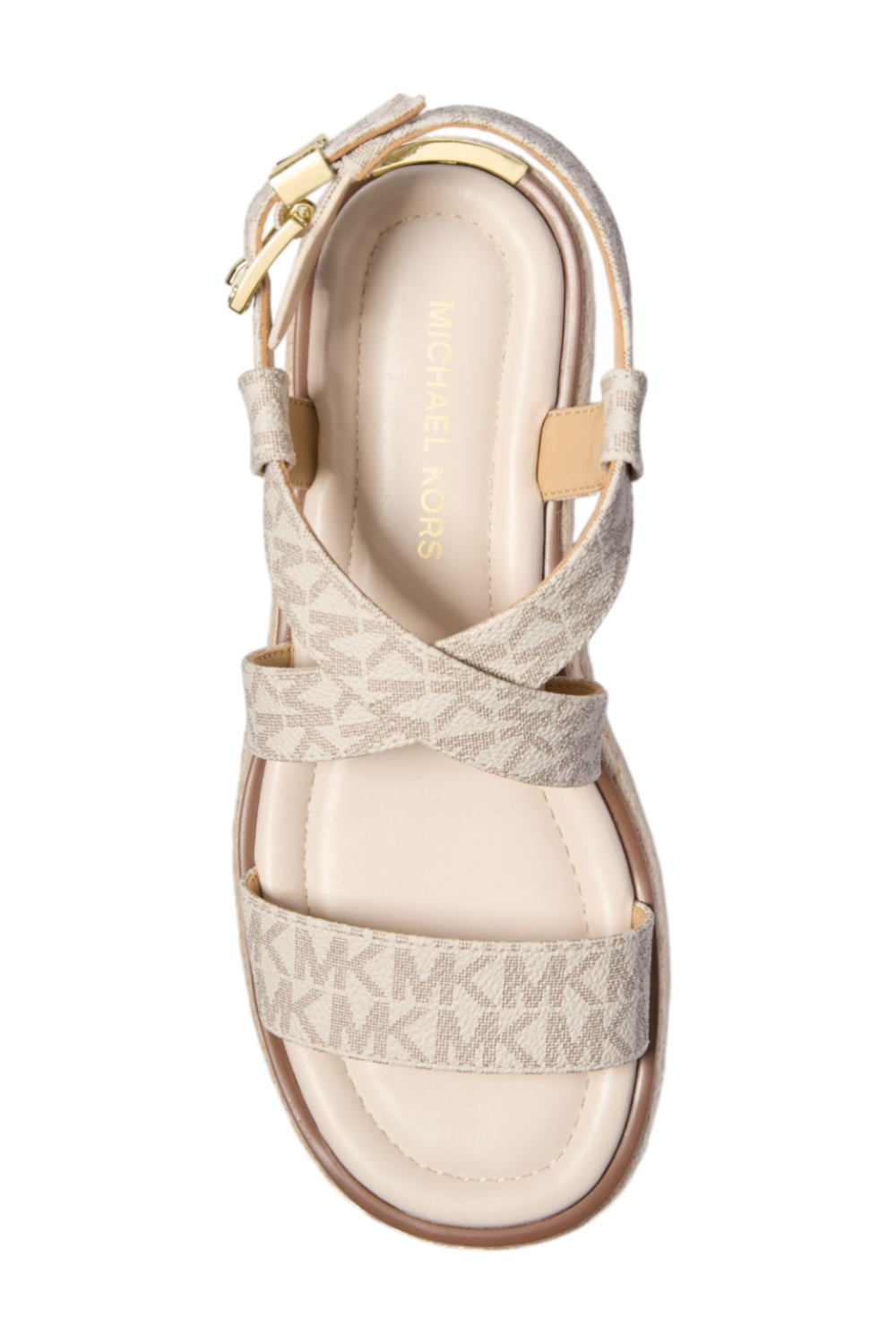 תמונת תקריב של סנדלי אספדריל פלטפורמה