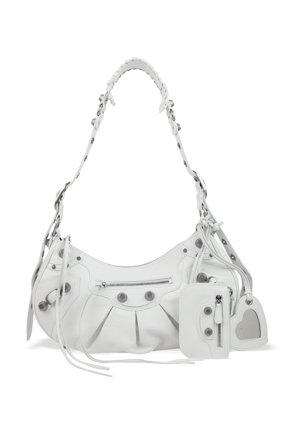 Le Cagole Small Shoulder Bag in White | Factory 54