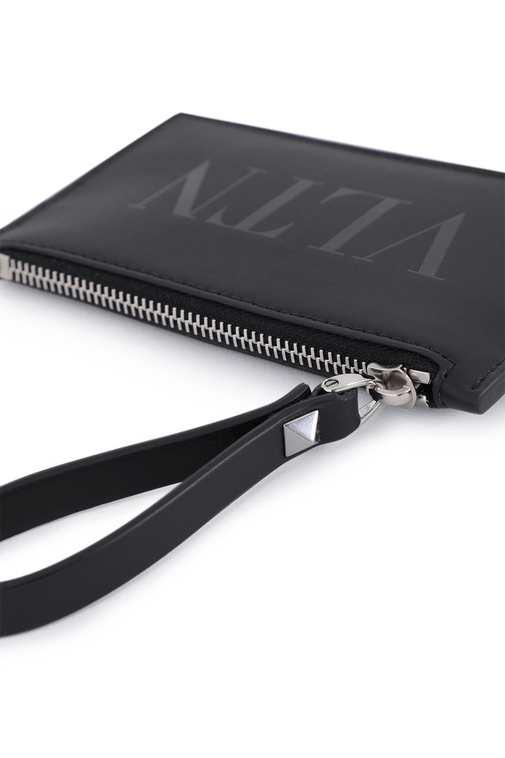 תמונת פנים של VLTN Leather Wallet in Black