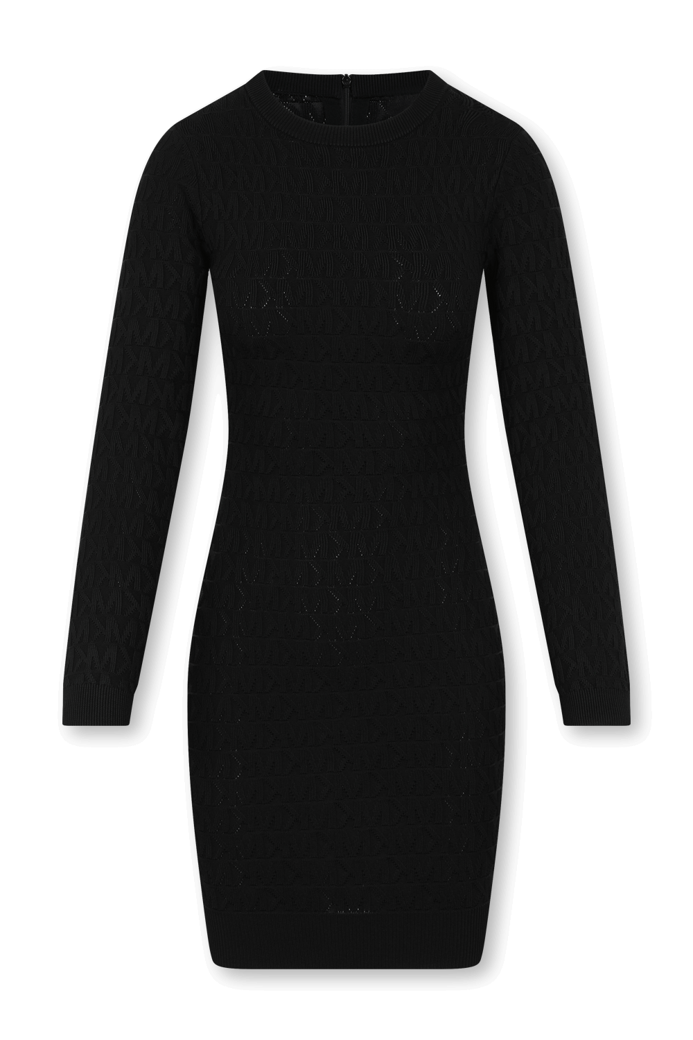 תמונה קידמית של שמלת מיני מונוגרמית