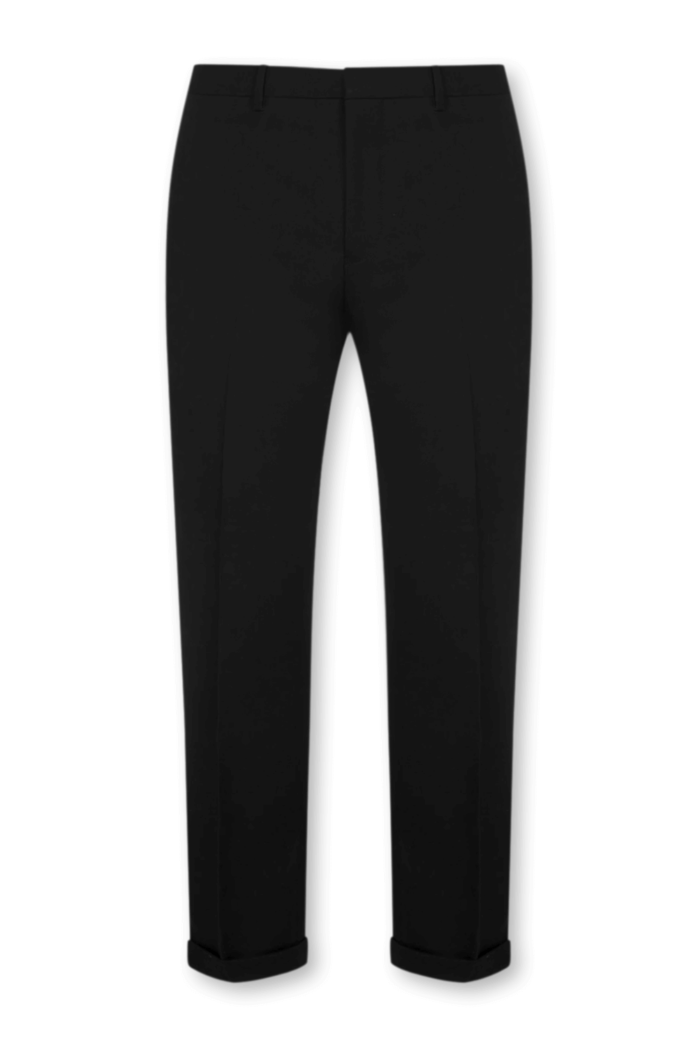 תמונה קידמית של מכנסיים מחויטים מצמר