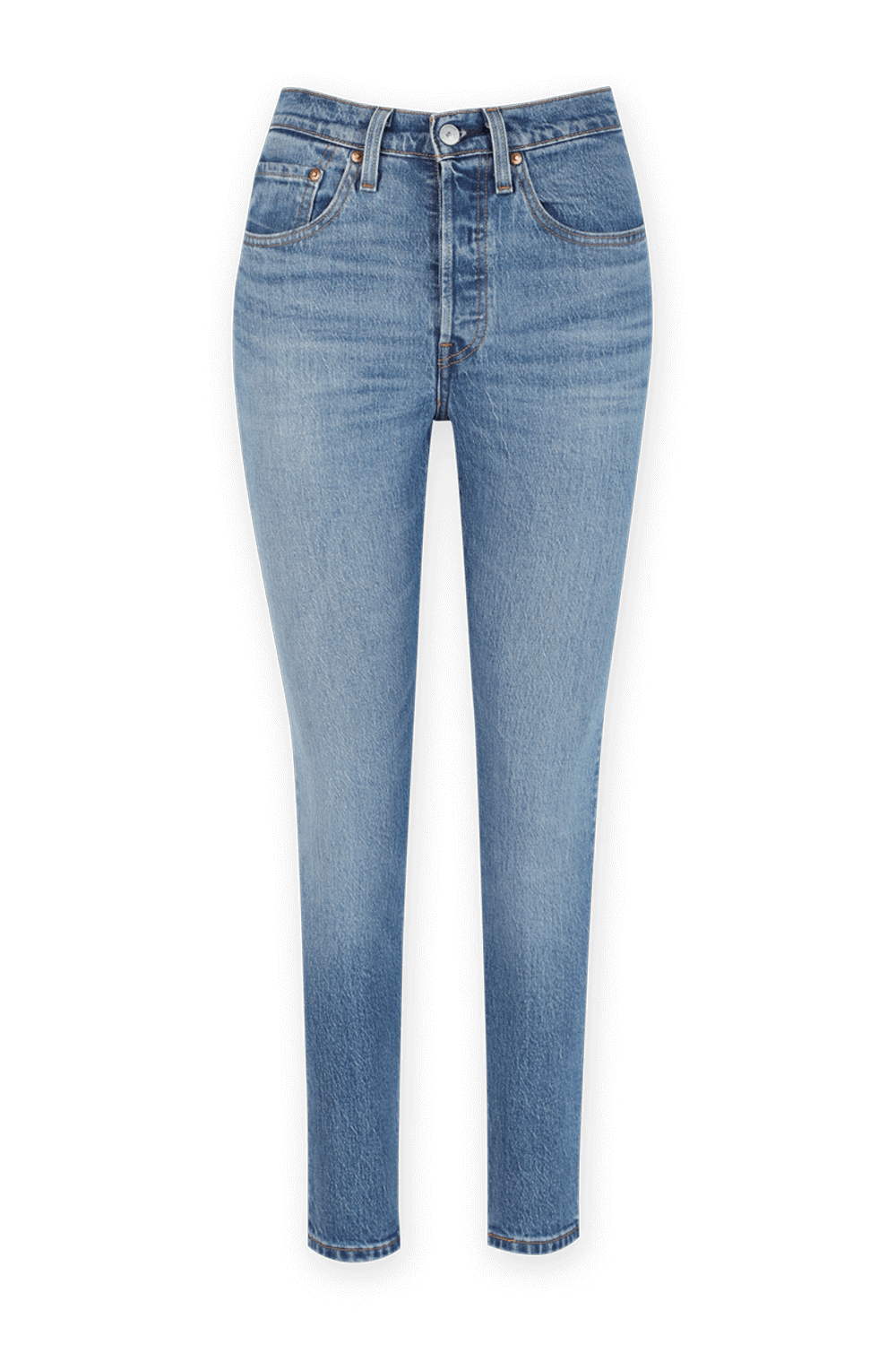 תמונה קידמית של מכנסי סקיני ג'ינס 501