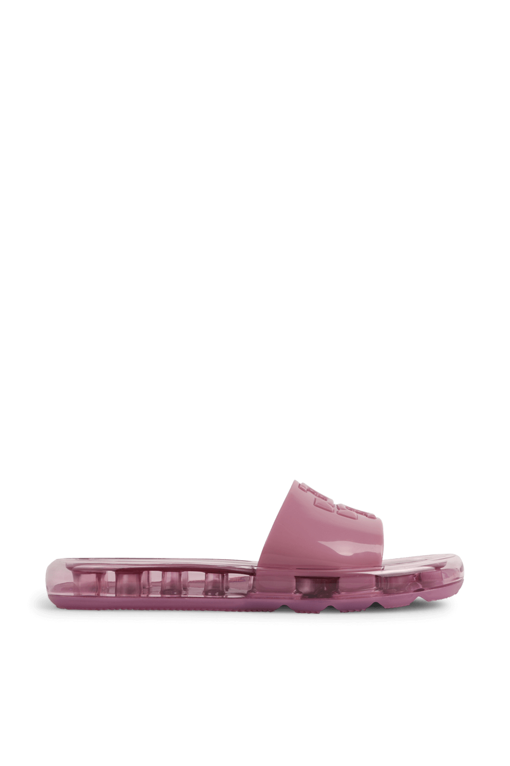 תמונה קידמית של כפכפי סליידס באבל ג'לי עם לוגו