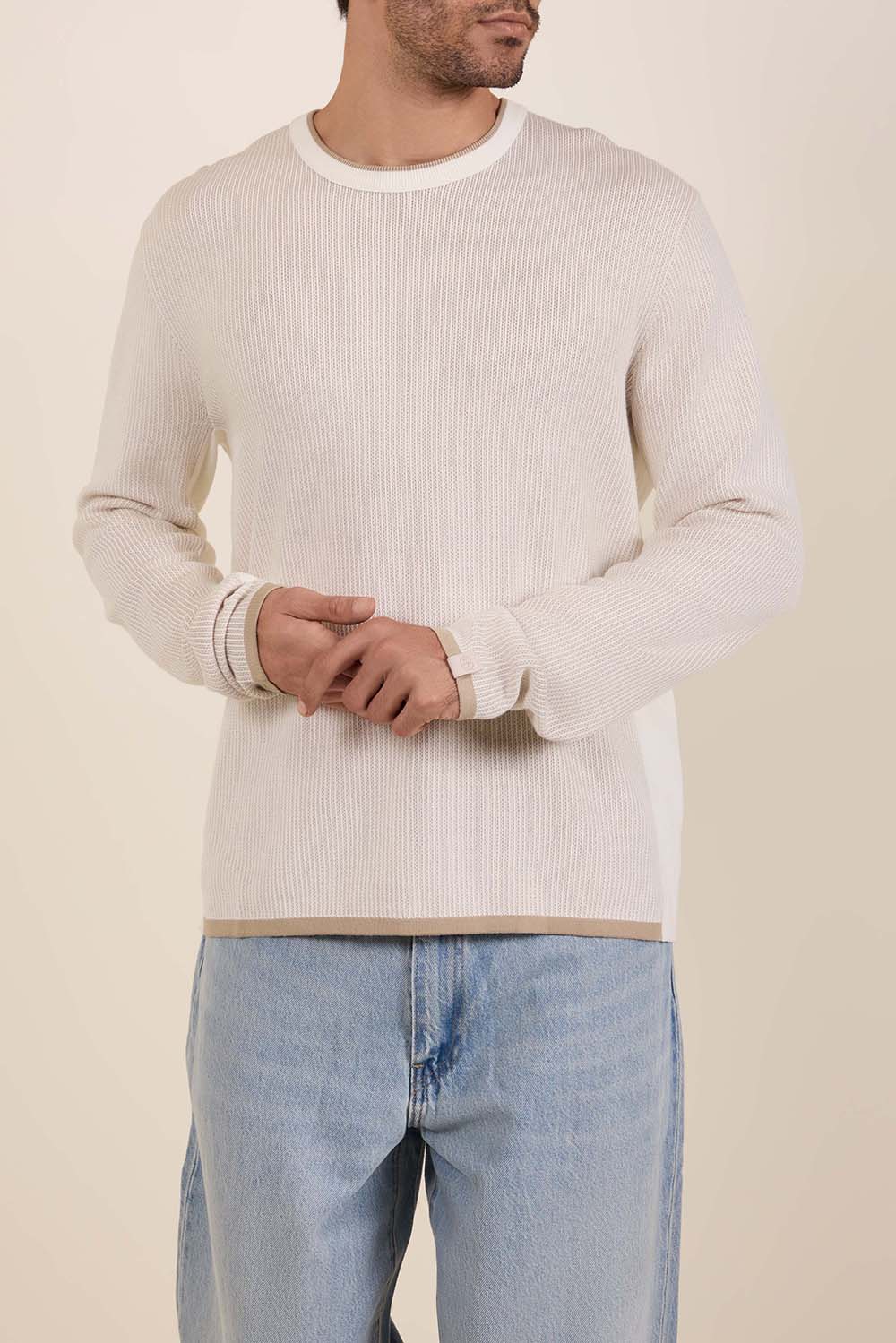 תמונת דוגמן קידמית של סריג כותנה