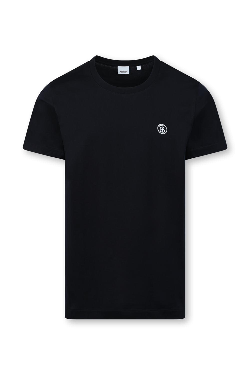 חולצת טי שחורה עם לוגו BURBERRY