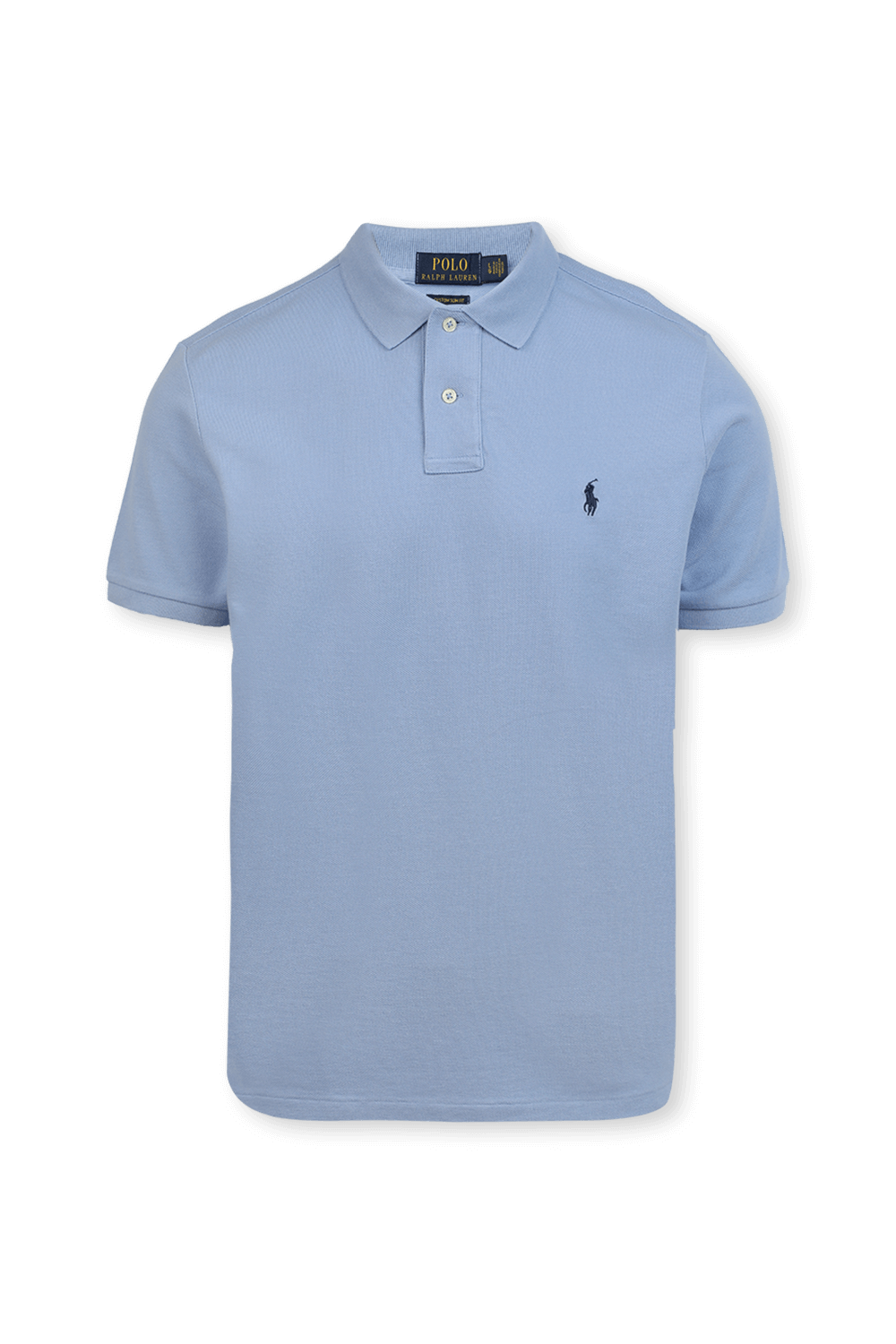 Short Sleeve 2 Buttons Polo Shirt in Blue POLO RALPH LAUREN