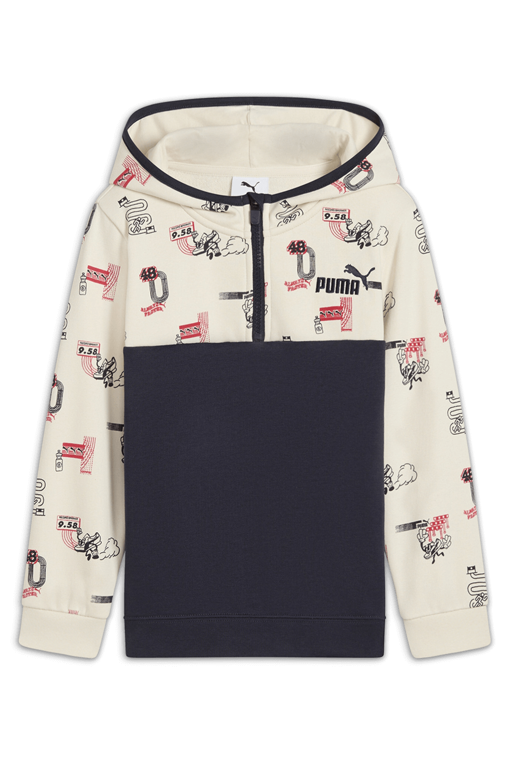 תמונה קידמית של סווטשירט קפוצ'ון