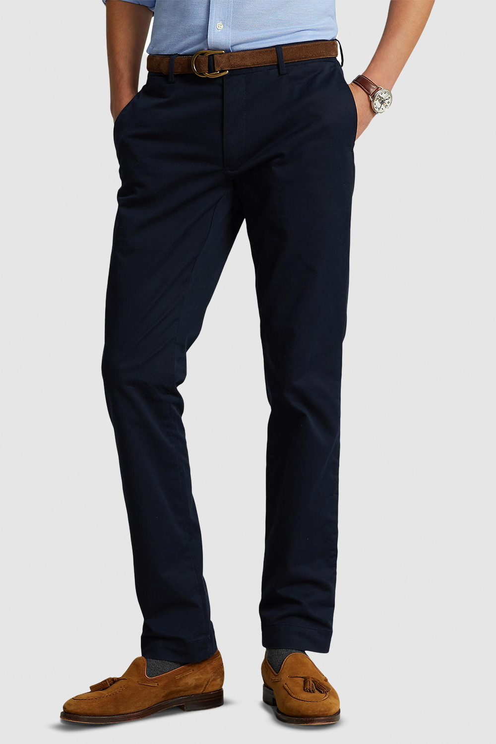 תמונת דוגמן קידמית של מכנסיים ארוכים סלים POLO RALPH LAUREN