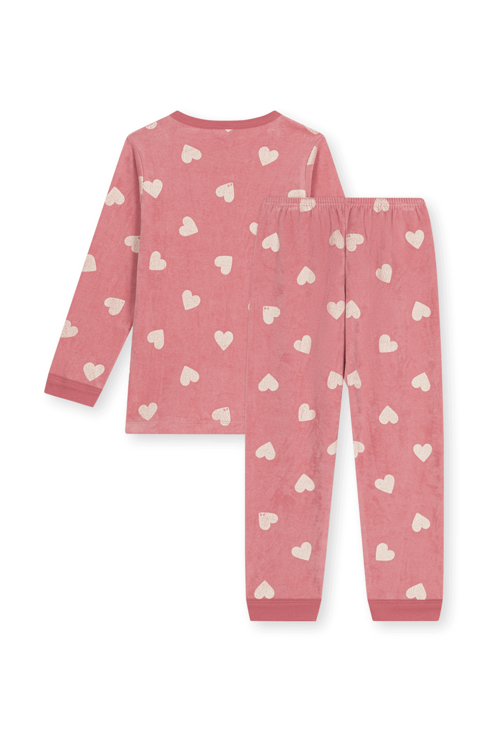 תמונה אחורית של סט פיג'מה - גילאי 6-12 שנים