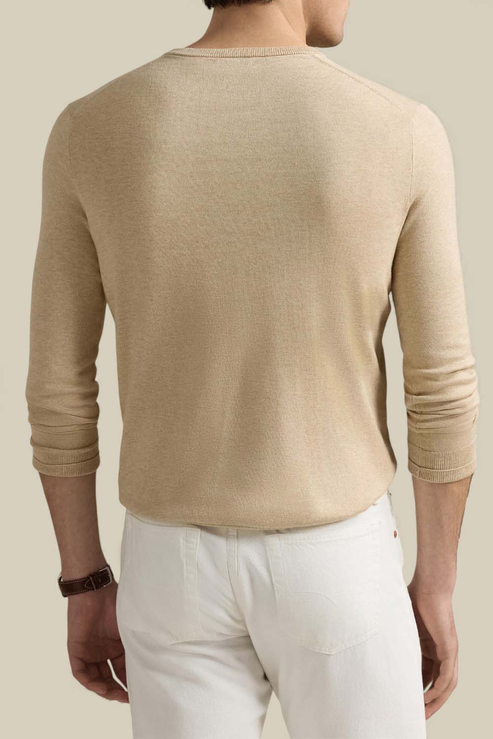 תמונת דוגמן אחורית של סריג כותנה