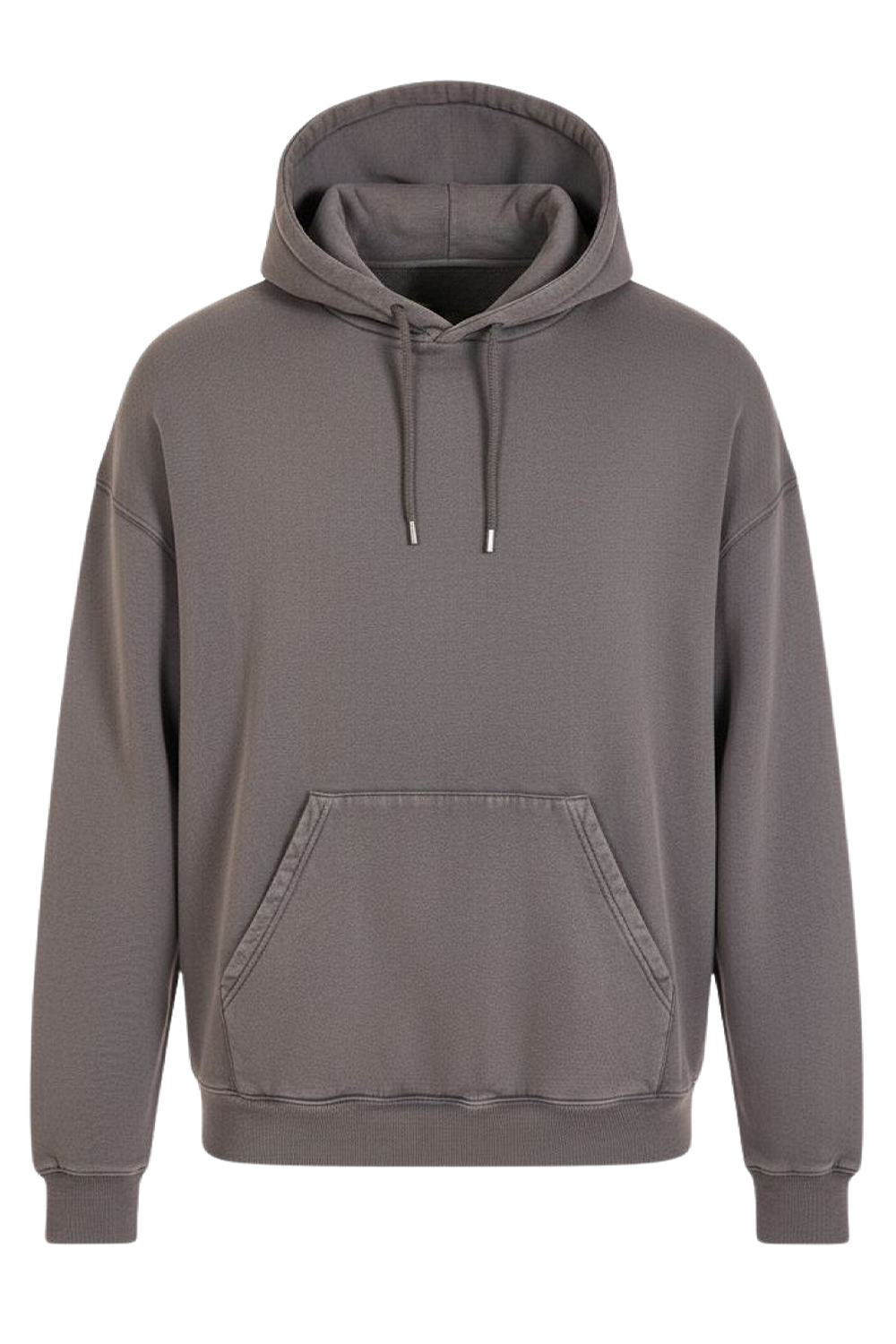 תמונה קידמית של סווטשירט קפוצ'ון אוברסייז