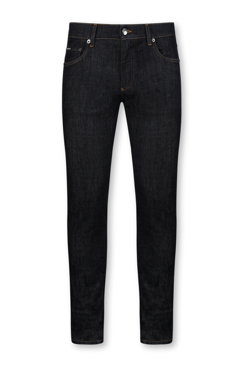 מכנסי ג'ינס סקיני עם תגית לוגו מוזהבת DOLCE & GABBANA
