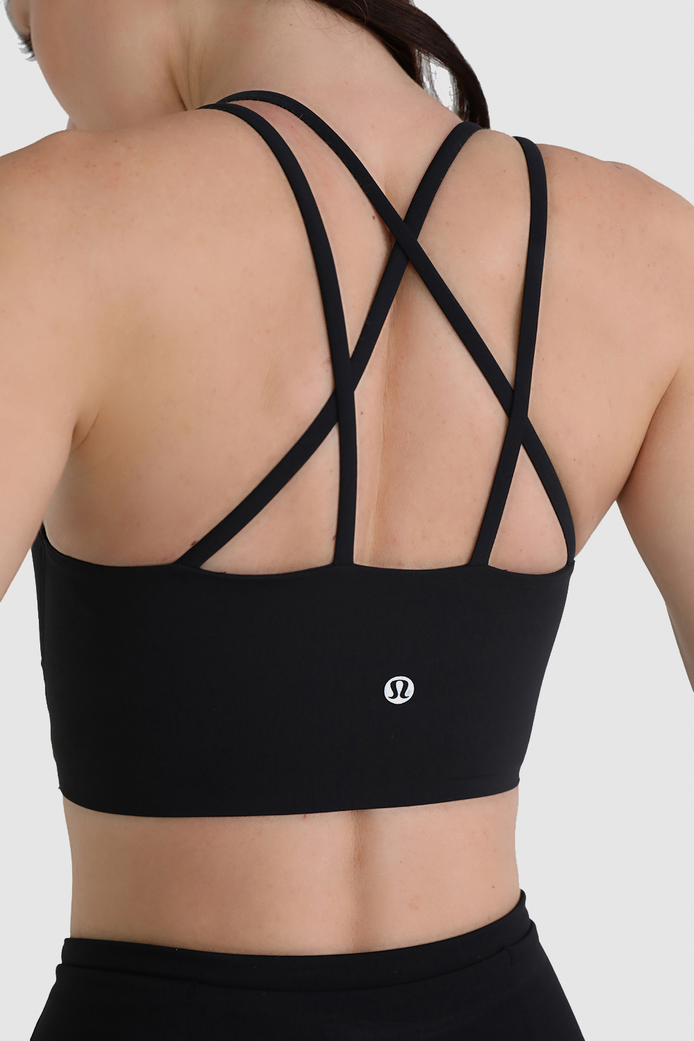 תמונת תקריב דוגמן של Like a Cloud High-Neck Longline Bra, B/C Cup