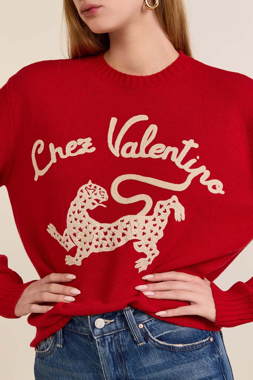 תמונת תקריב דוגמן של סריג צמר