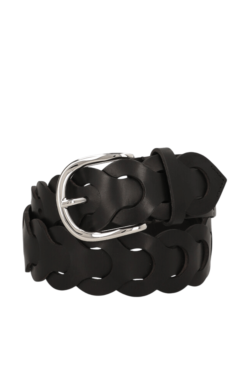 תמונה קידמית של חגורת עור