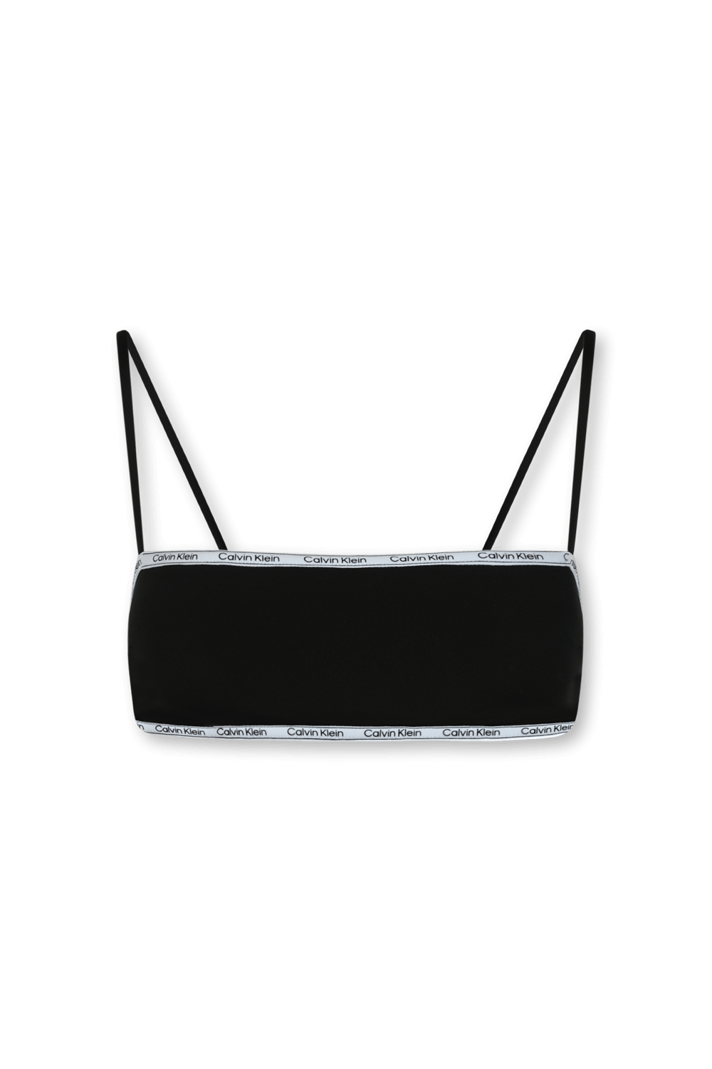 תמונה קידמית של חזיית בקיני דונה שחורה עם לוגוטייפ