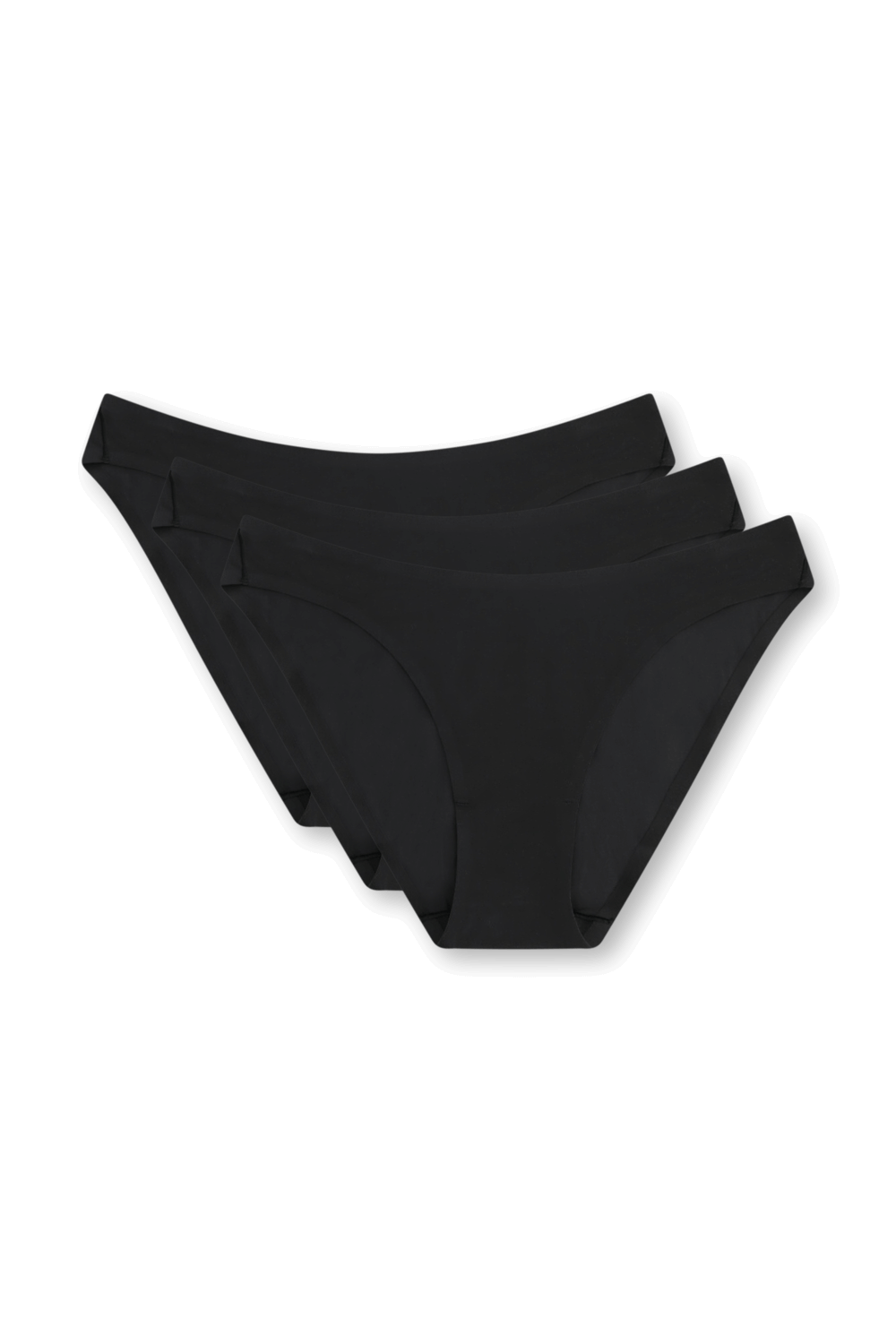 תמונה קידמית של Wundermost Ultra-Soft Nulu Mid-Rise Bikini Underwear 3 Pack