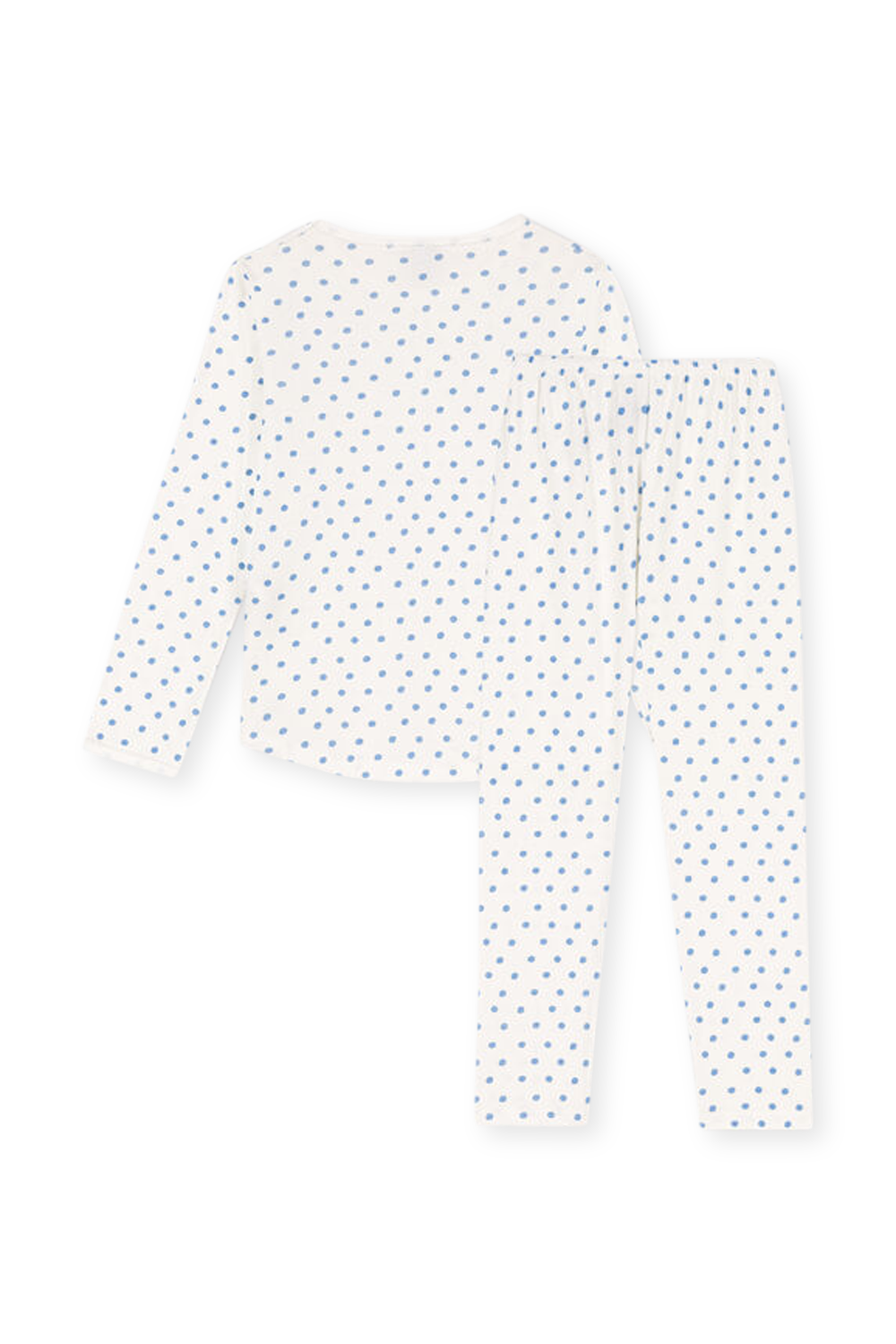תמונה אחורית של סט פיג'מה מכנסיים וחולצה - גילאי 3-5