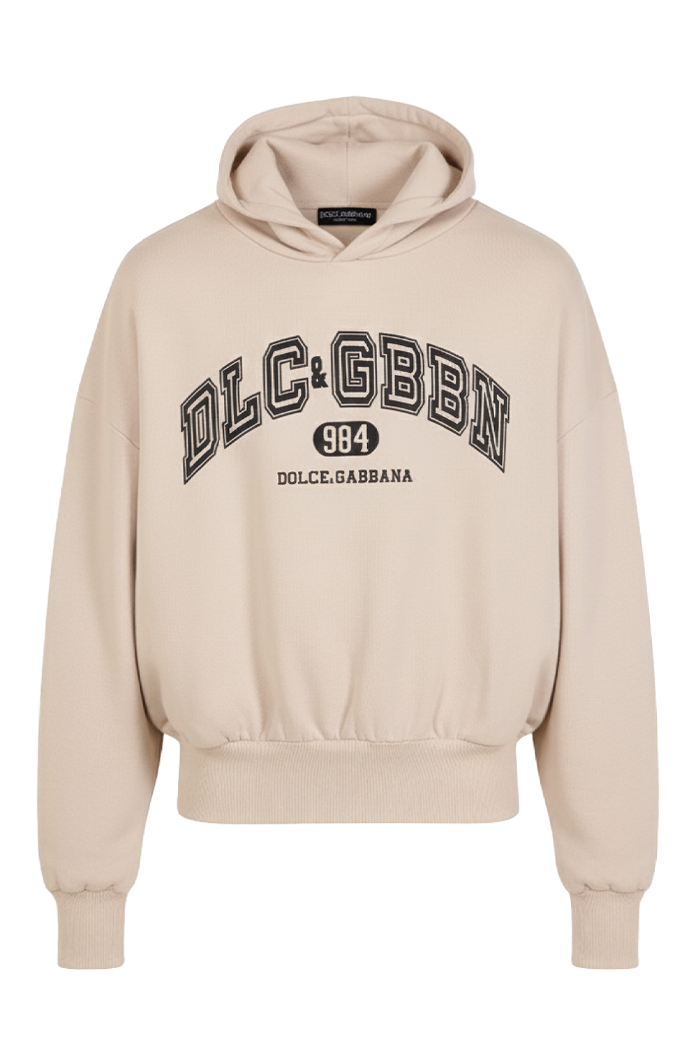 תמונה קידמית של סווטשירט קפוצ'ון אוברסייז