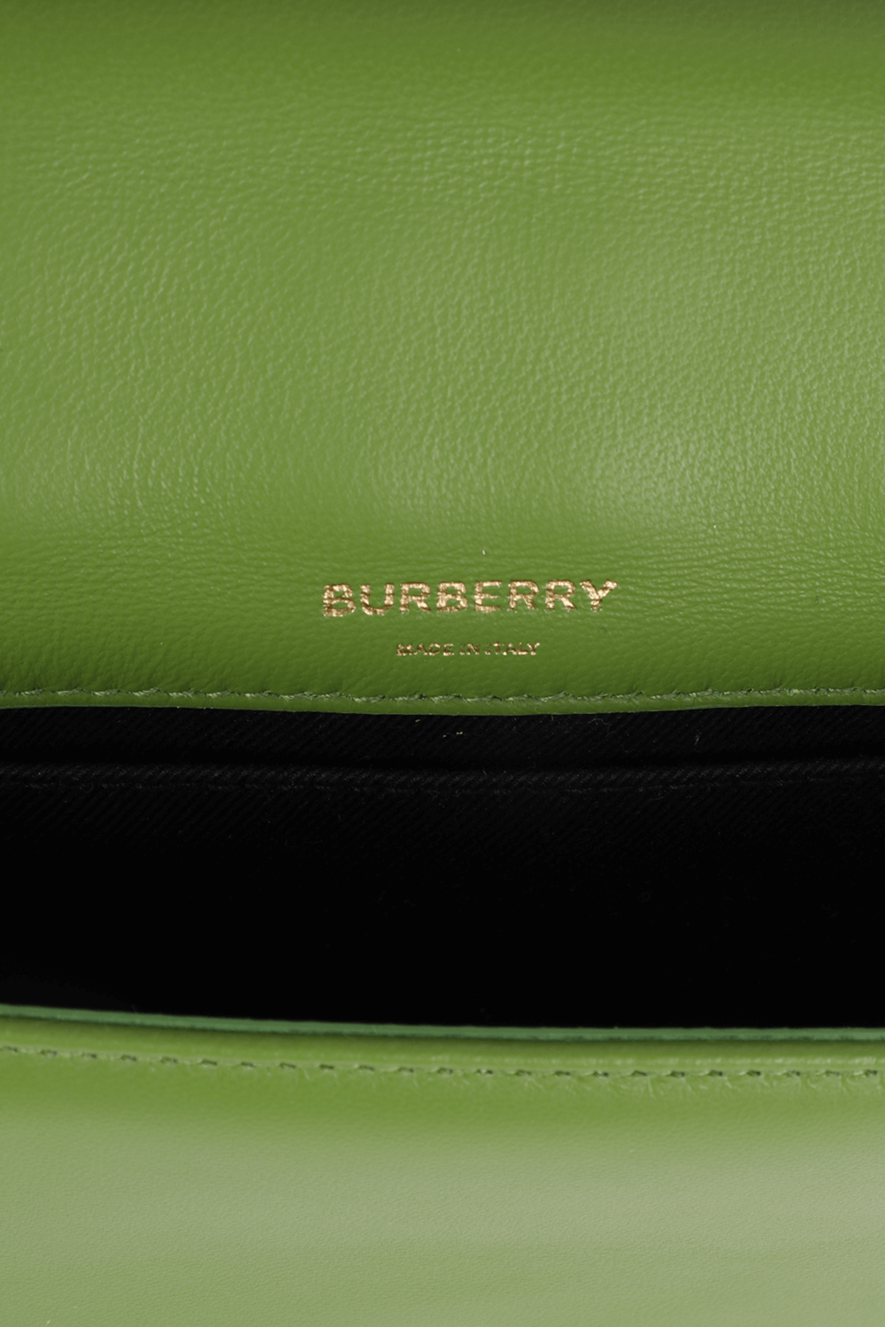 Small Quilted Leather Lola Bag in Green BURBERRY
