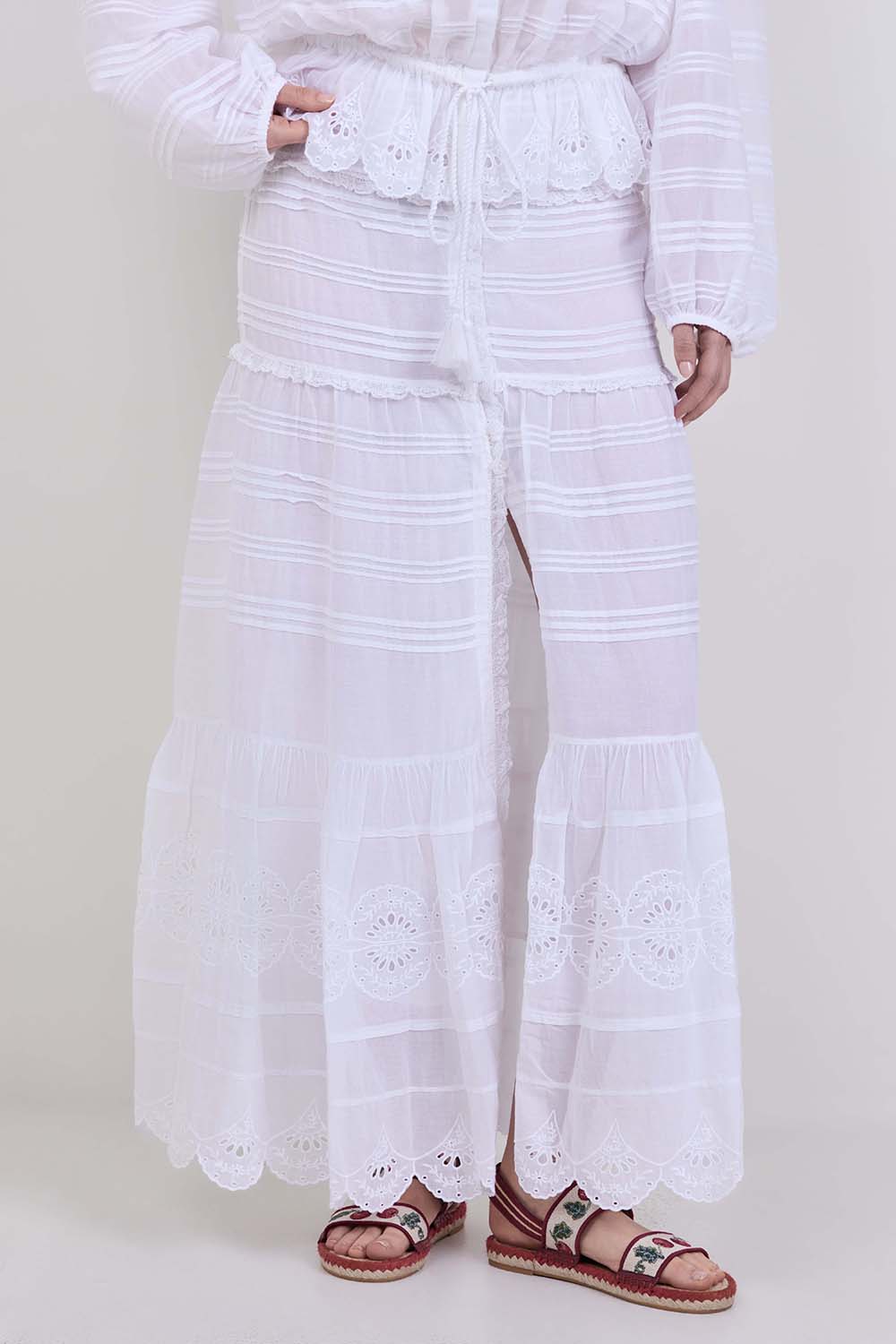 תמונת דוגמן קידמית של חצאית מקסי