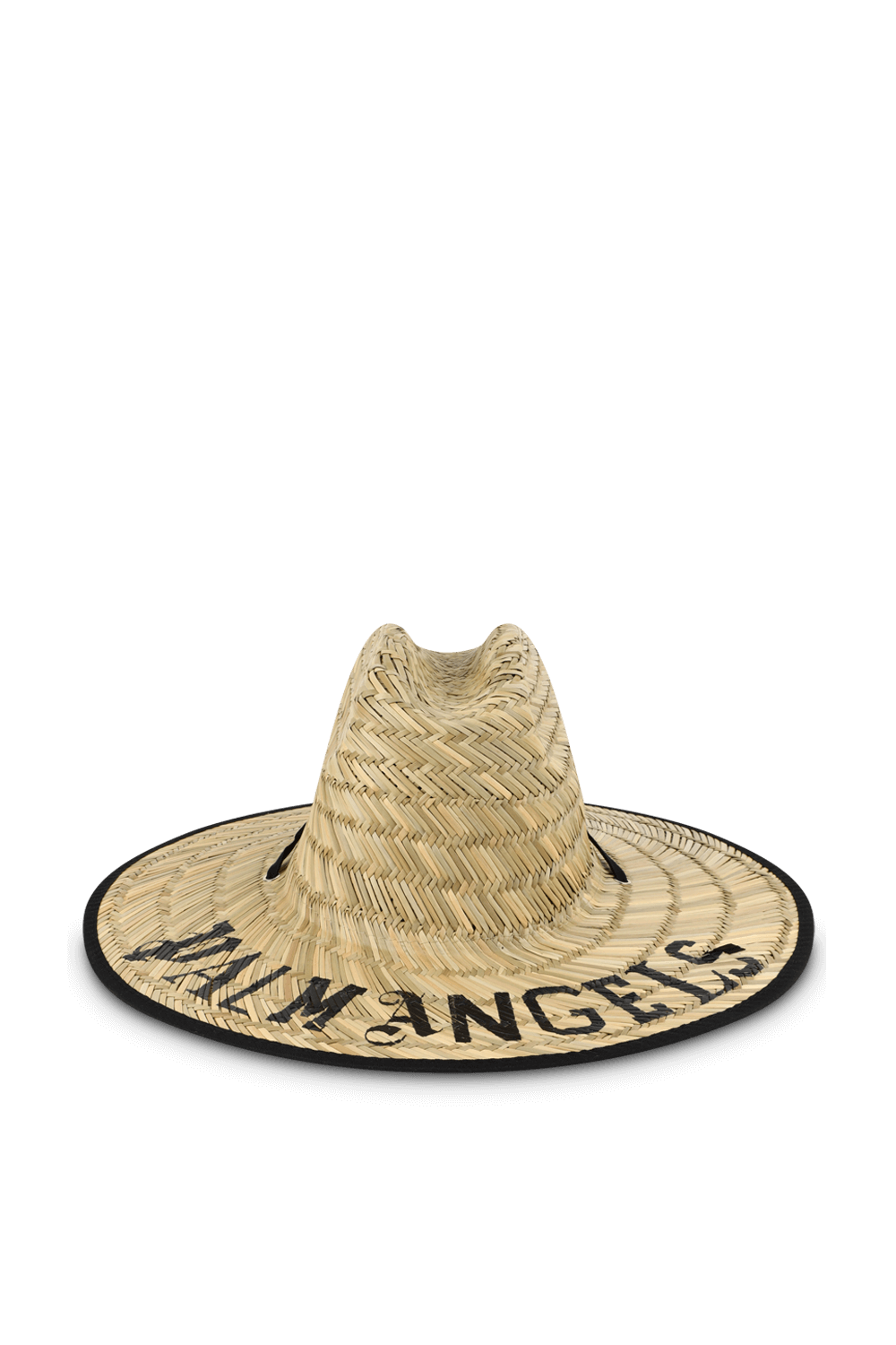 תמונה קידמית של כובע קש רחב שוליים