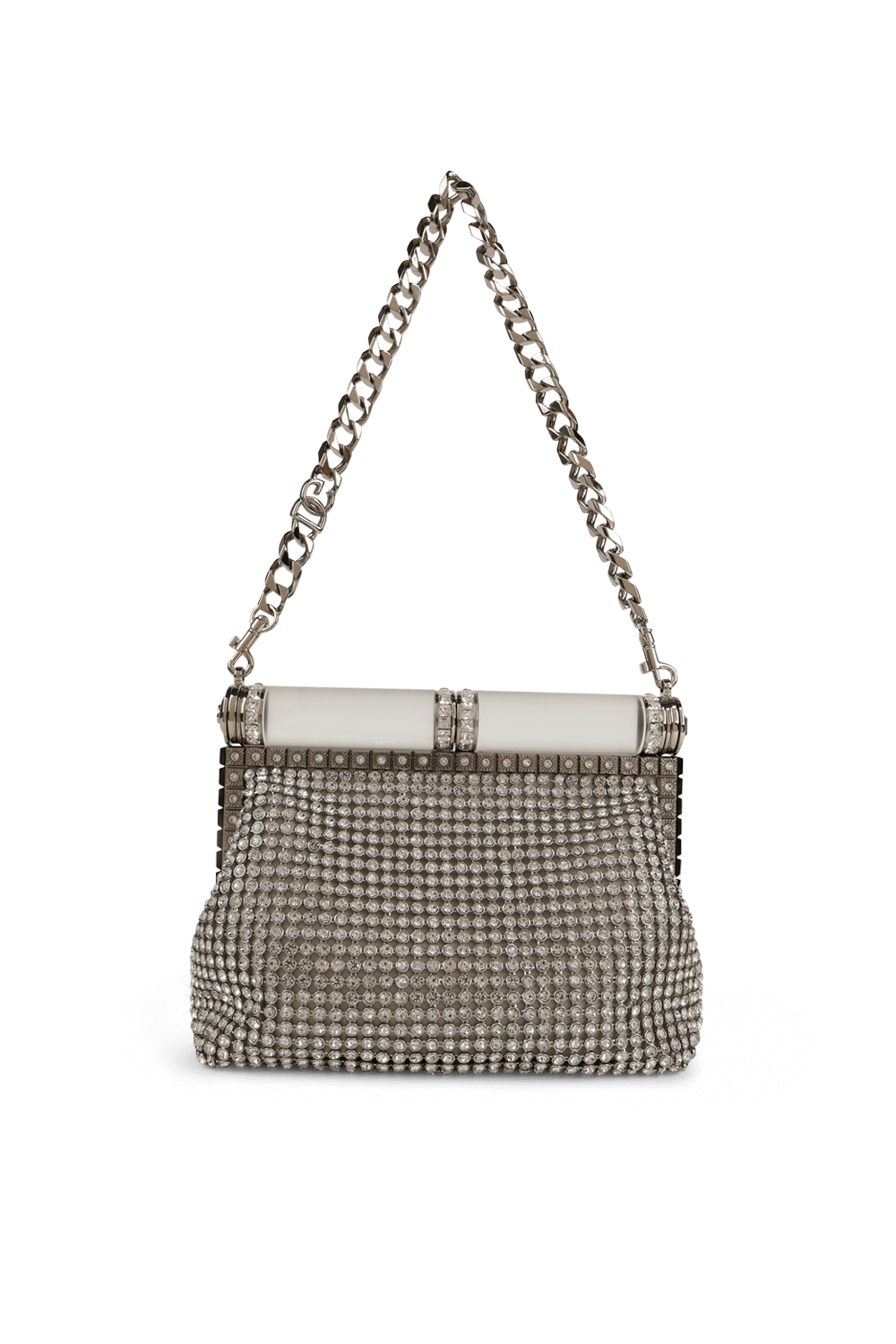 תמונה קידמית של תיק צד בובו עם רשת אבני חן