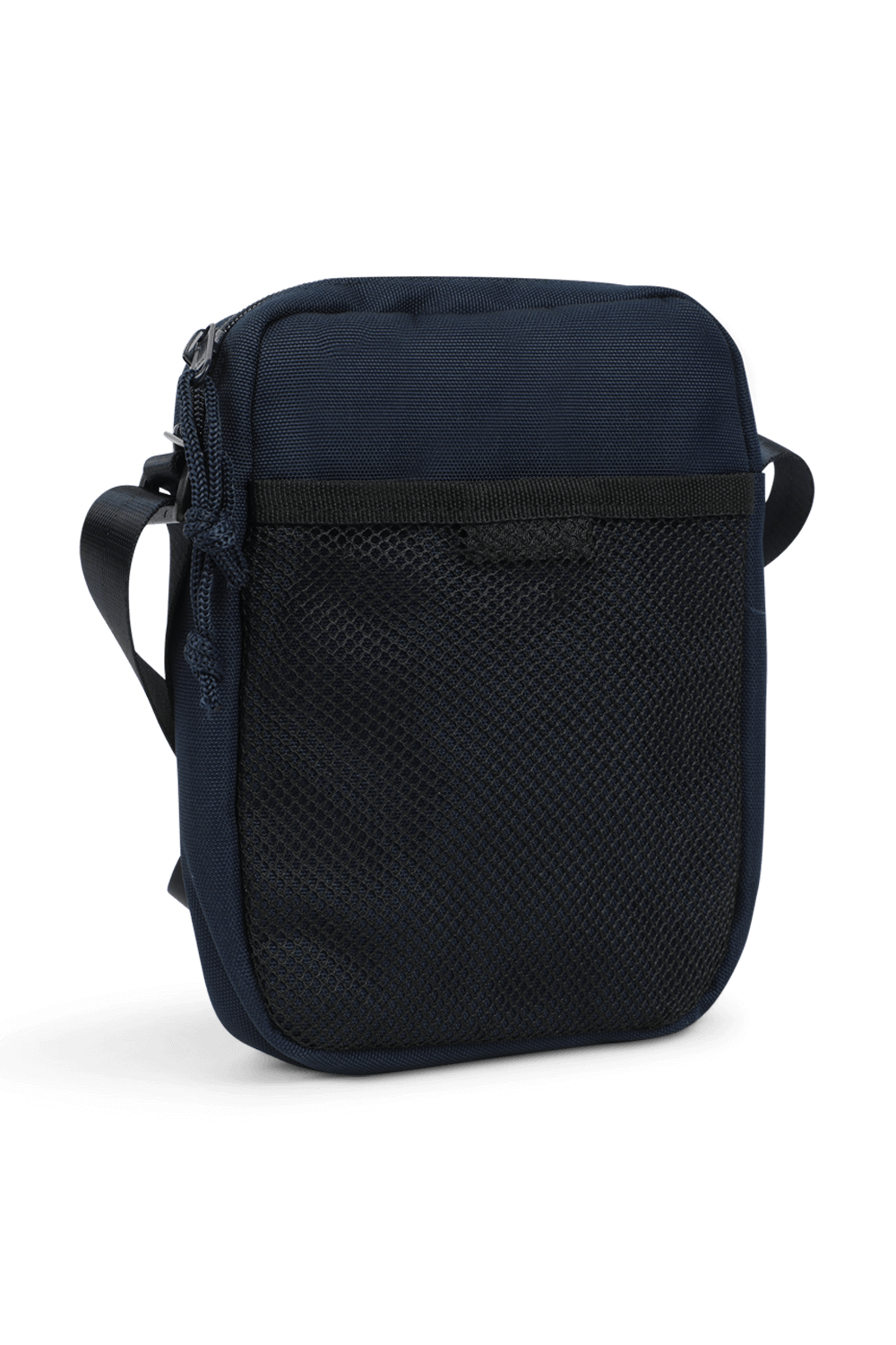 תמונה אחורית של תיק צד בצבע כחול