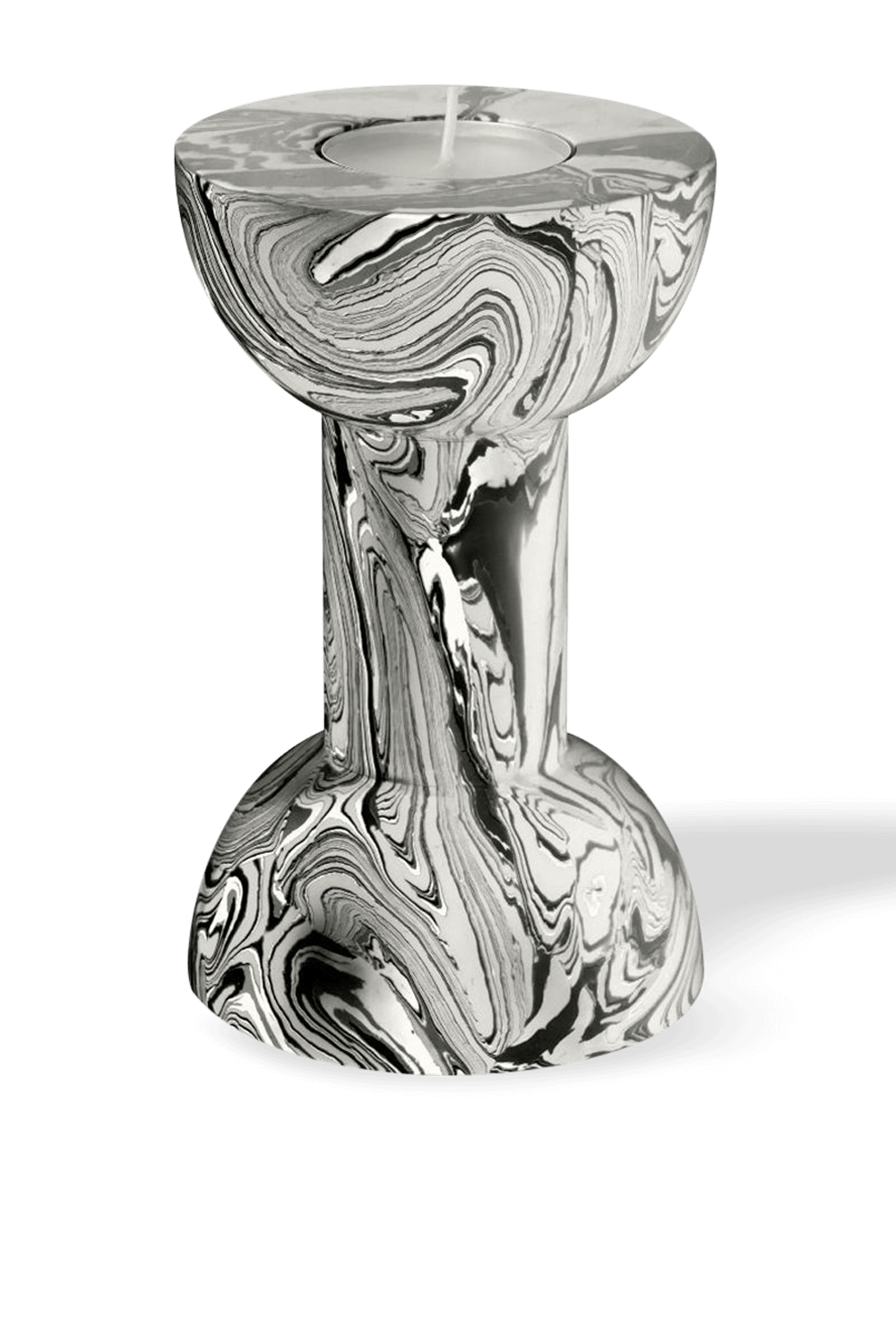 תמונת תקריב של פמוט דאמבל בשחור ולבן