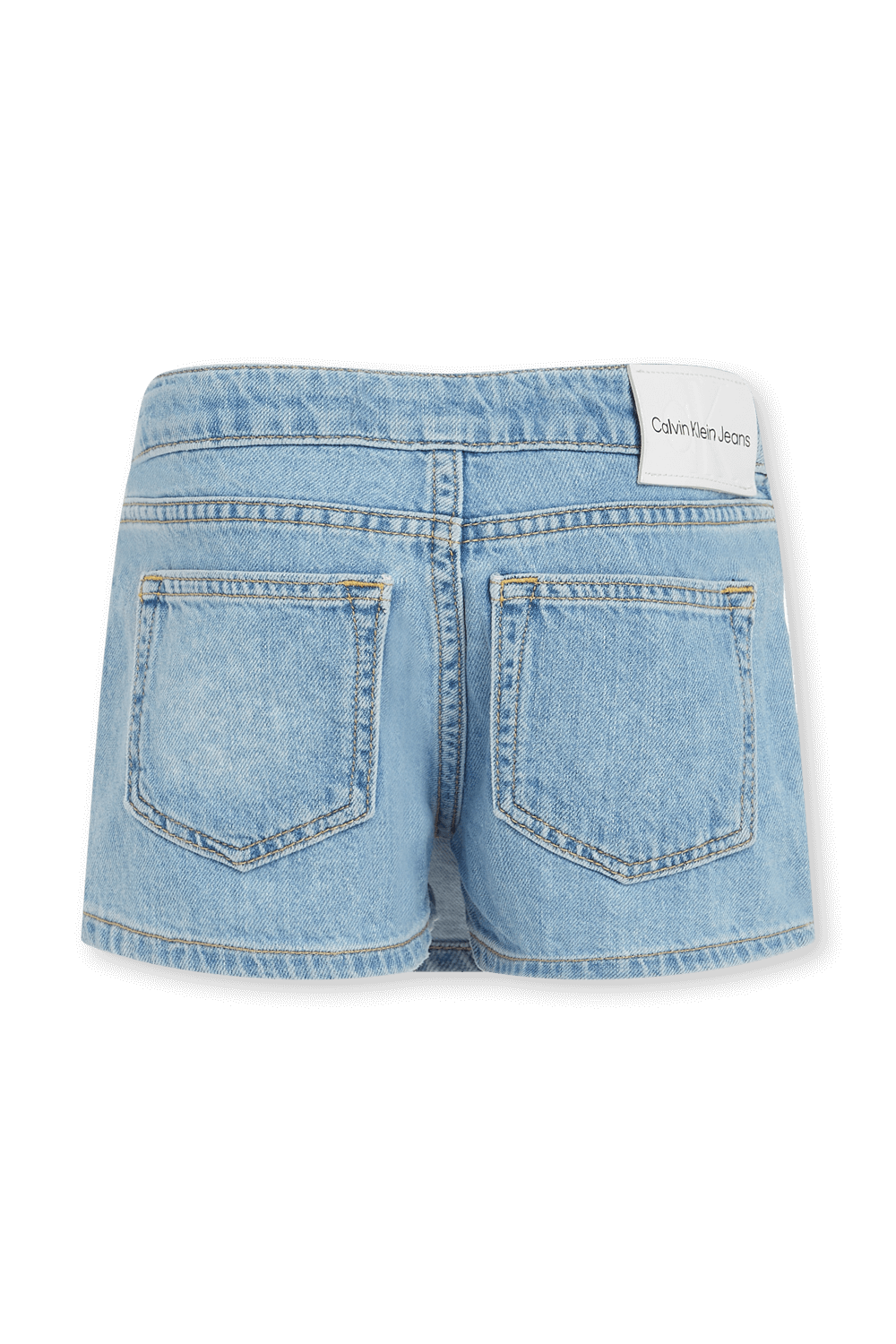 תמונה אחורית של חצאית דנים באורך מיני