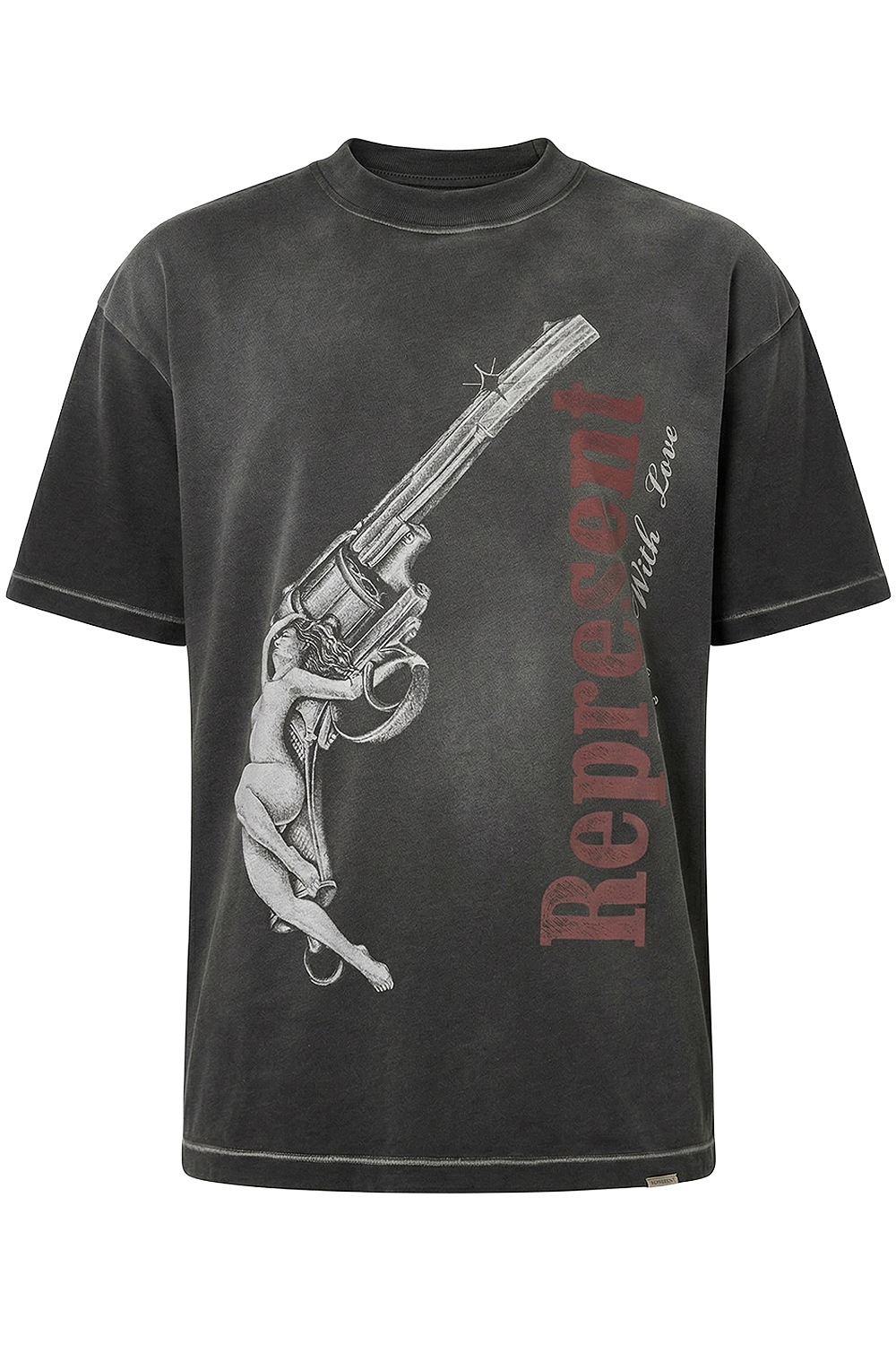 תמונה קידמית של חולצת טי אוברסייז