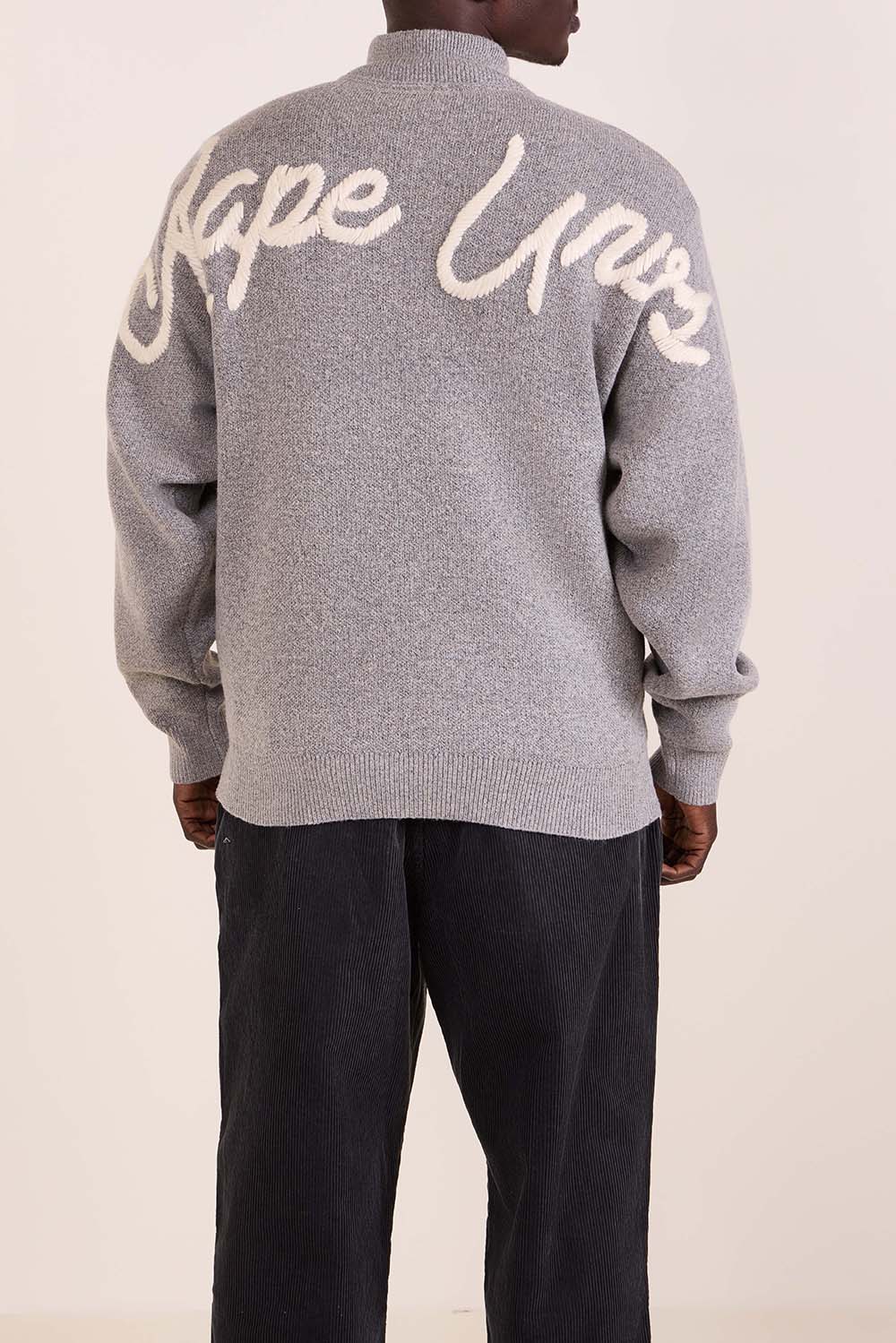 תמונת דוגמן אחורית של סריג חצי רוכסן