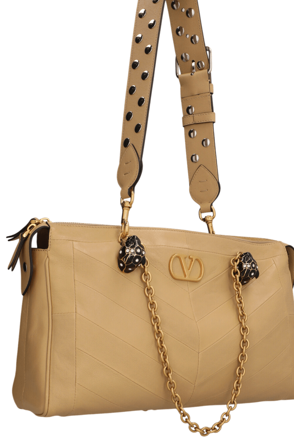 תמונת תקריב של תיק כתף פנטי