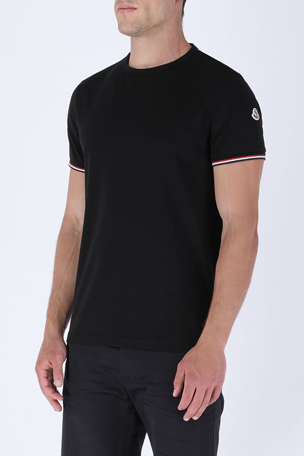 תמונת דוגמן קידמית של Slim Fit T-Shirt in Black