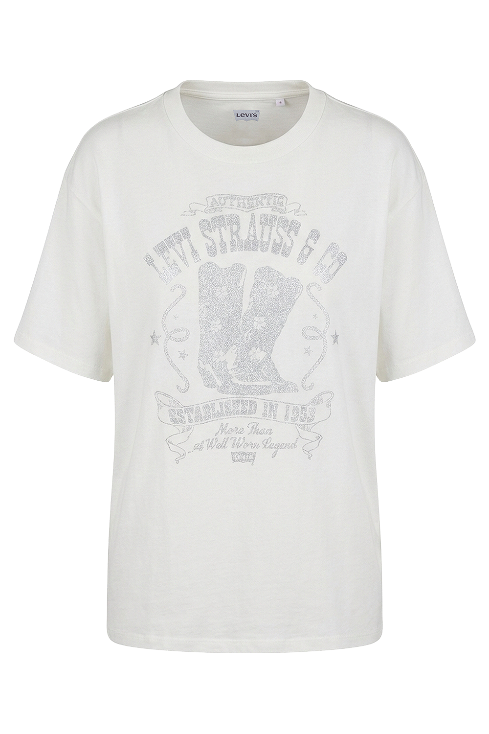 תמונה קידמית של חולצת טי אוברסייז