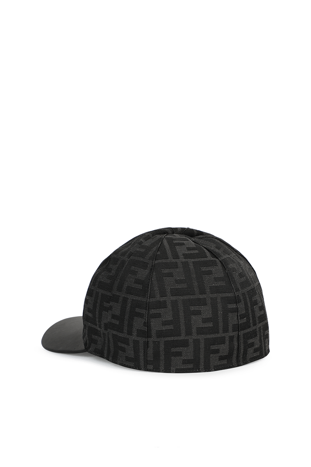 כובע בייסבול דו צדדי שחור עם פרינט מונוגרמי FENDI