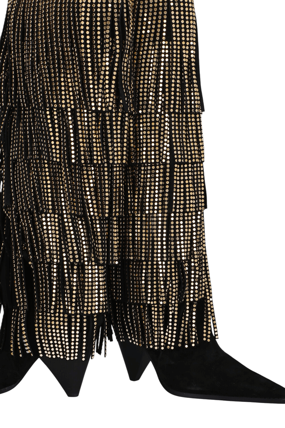 תמונת תקריב של מגפי ברך פרנזים