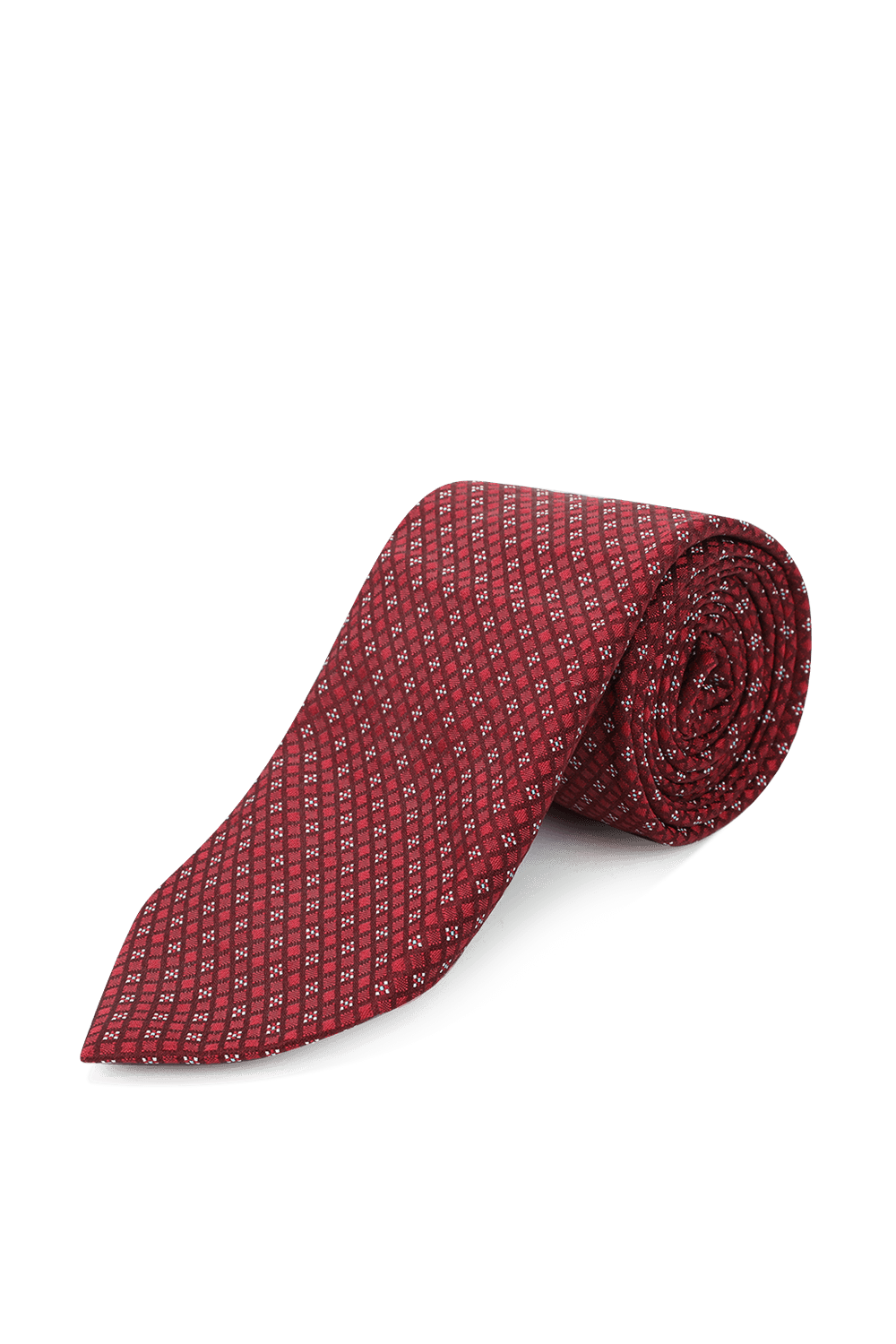 תמונה קידמית של Textured Tie in Red
