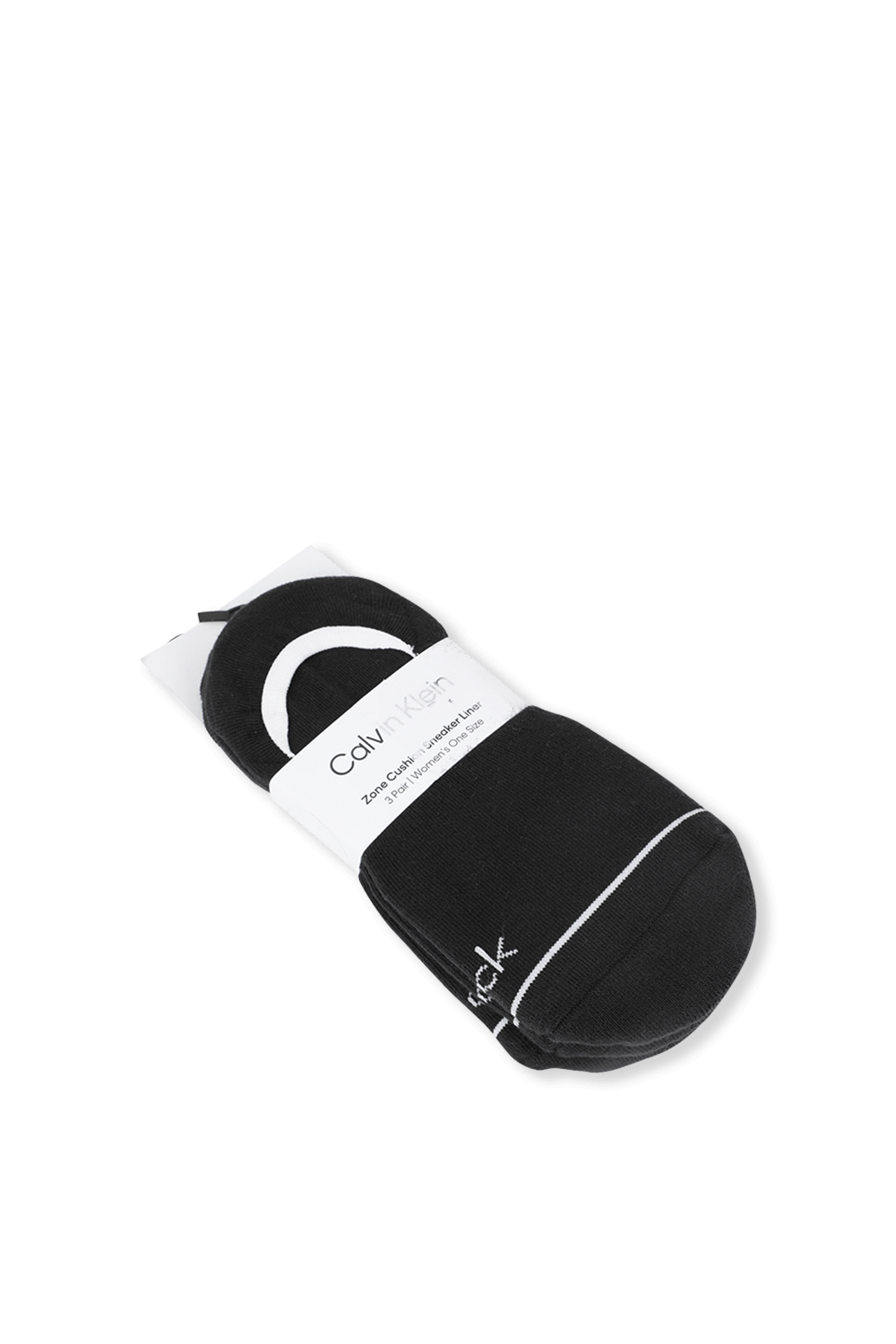 3Pack Sneaker Liner Socks in Black CALVIN KLEIN
